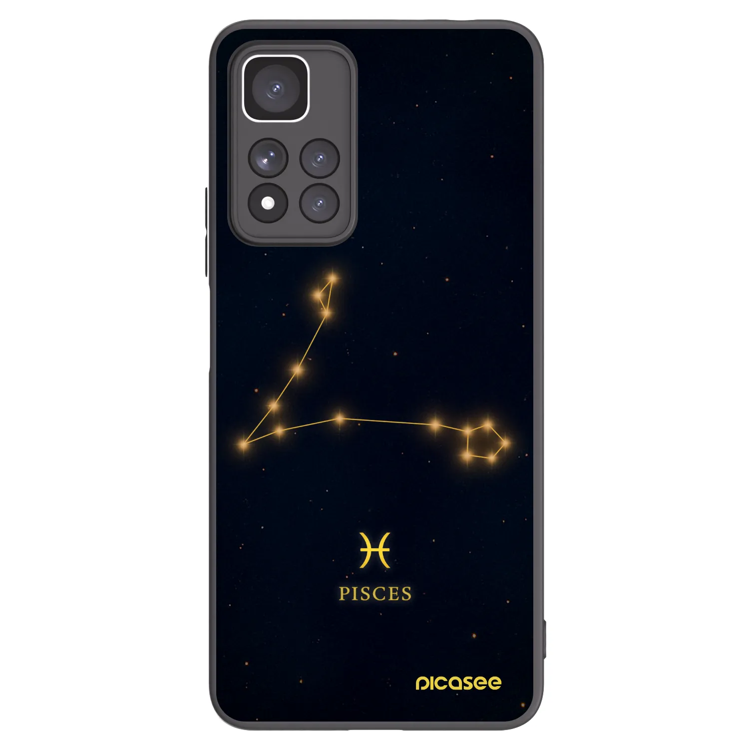 Picasee silikonowe czarne etui na Xiaomi Redmi Note 11 Pro+ 5G - PISCES