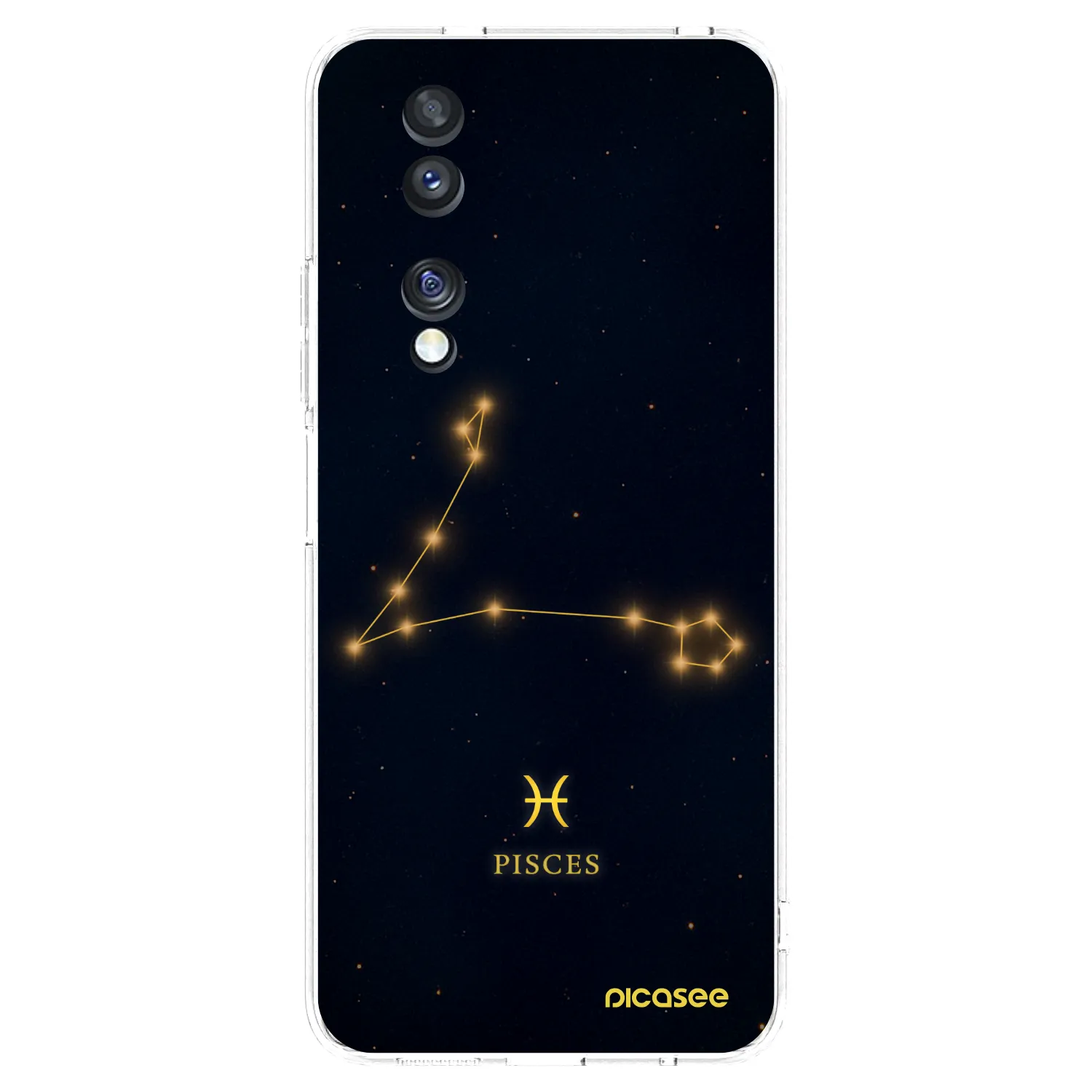 Picasee silikonowe przeźroczyste etui na Honor 70 - PISCES