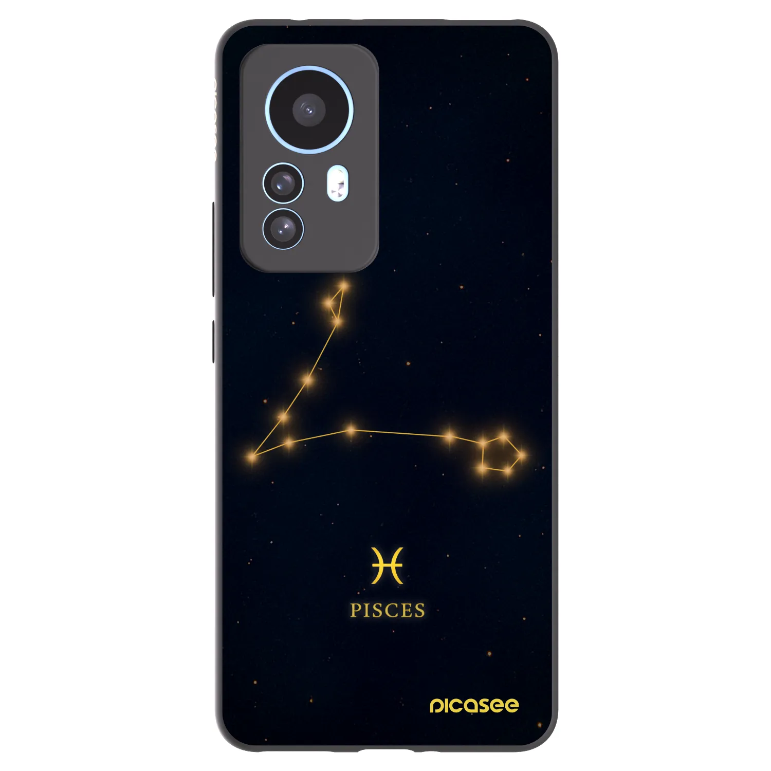 Picasee silikonowe czarne etui na Xiaomi 12T Pro - PISCES