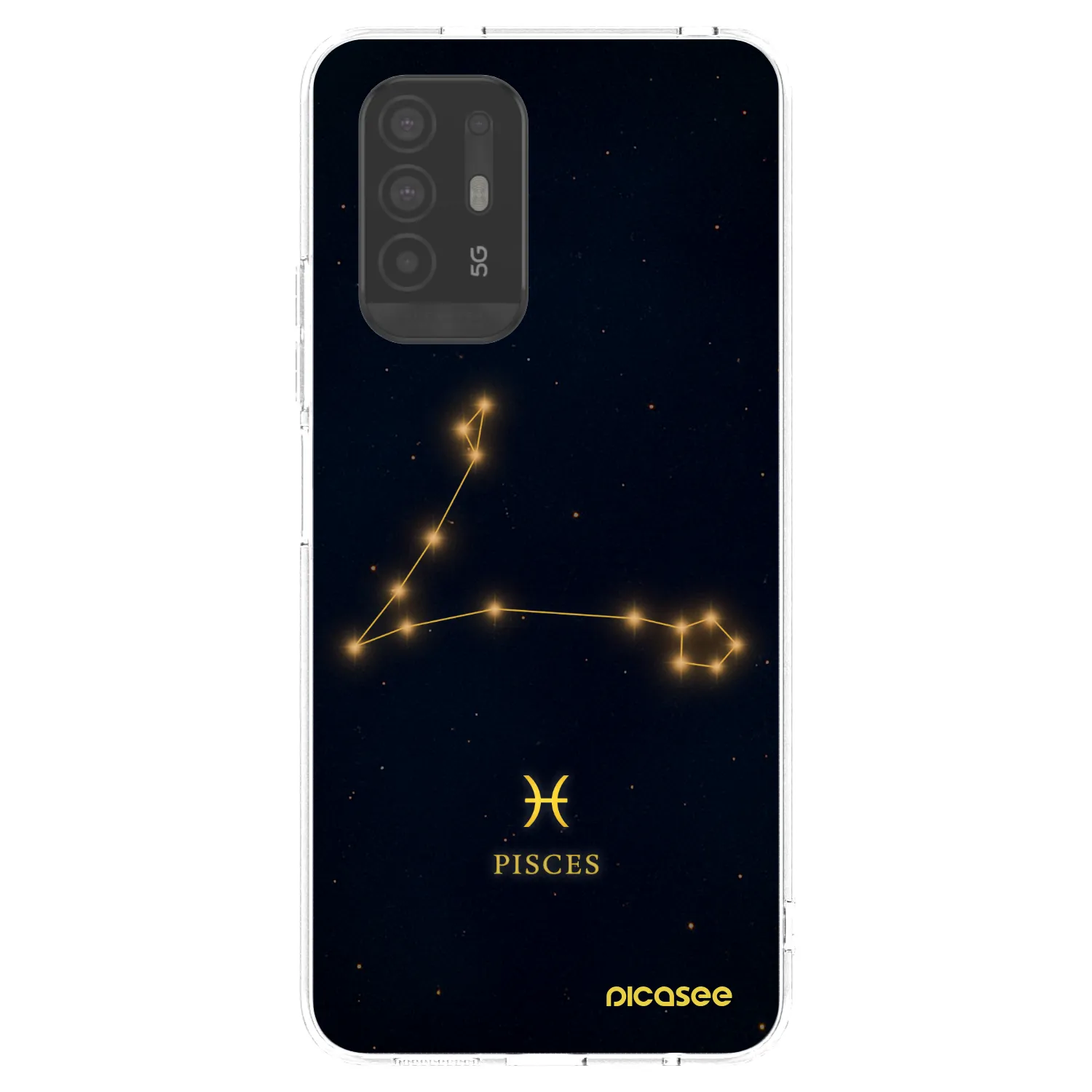 Picasee silikonowe przeźroczyste etui na OPPO A94 5G - PISCES