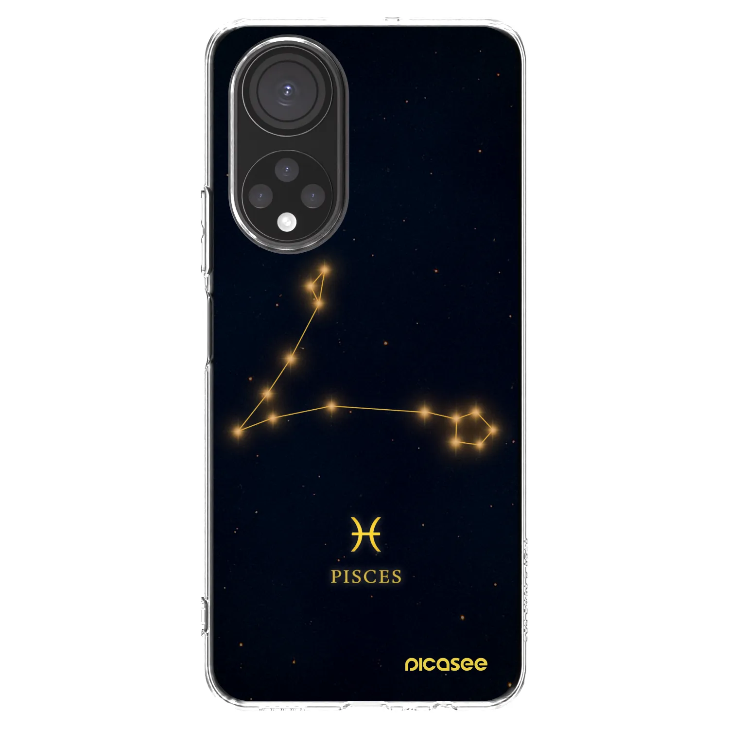 Picasee silikonowe przeźroczyste etui na Honor X7 - PISCES