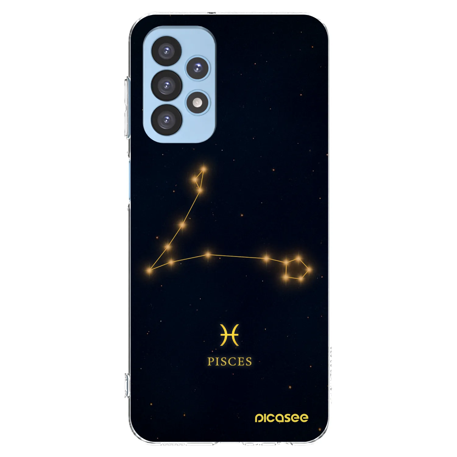Picasee silikonowe przeźroczyste etui na Samsung Galaxy A23 A235F 4G - PISCES