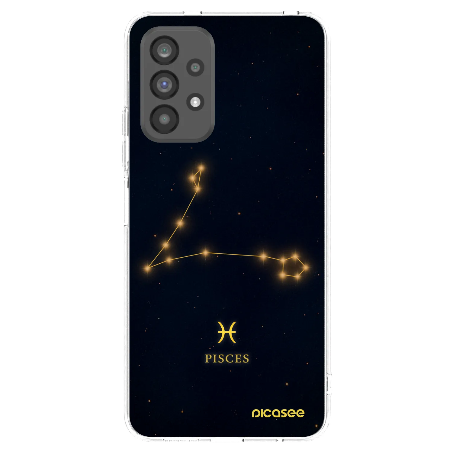 Picasee silikonowe przeźroczyste etui na Samsung Galaxy A73 5G - PISCES
