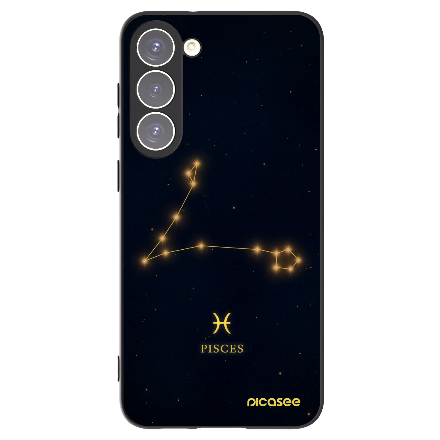 Picasee silikonowe czarne etui na Samsung Galaxy S23+ 5G - PISCES