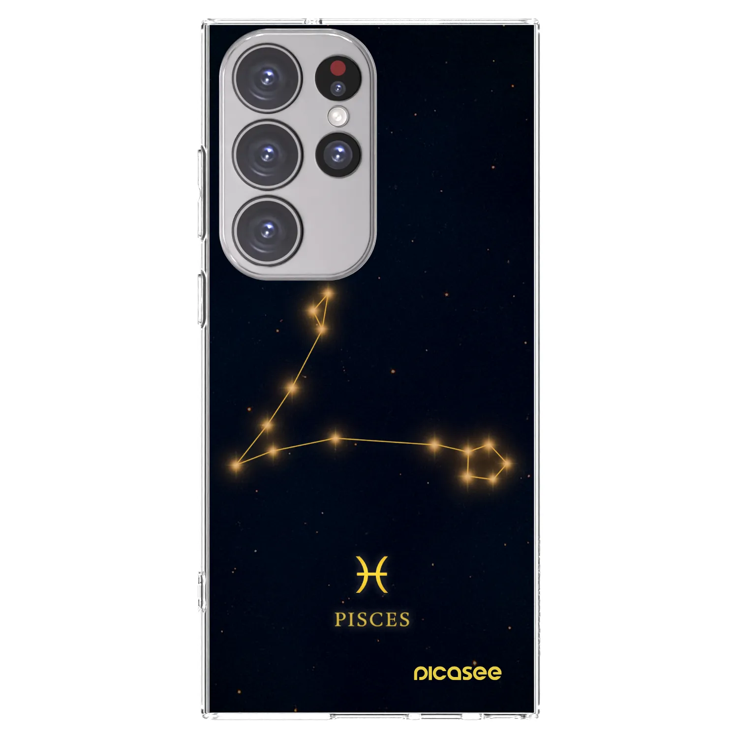 Picasee silikonowe przeźroczyste etui na Samsung Galaxy S23 Ultra 5G - PISCES