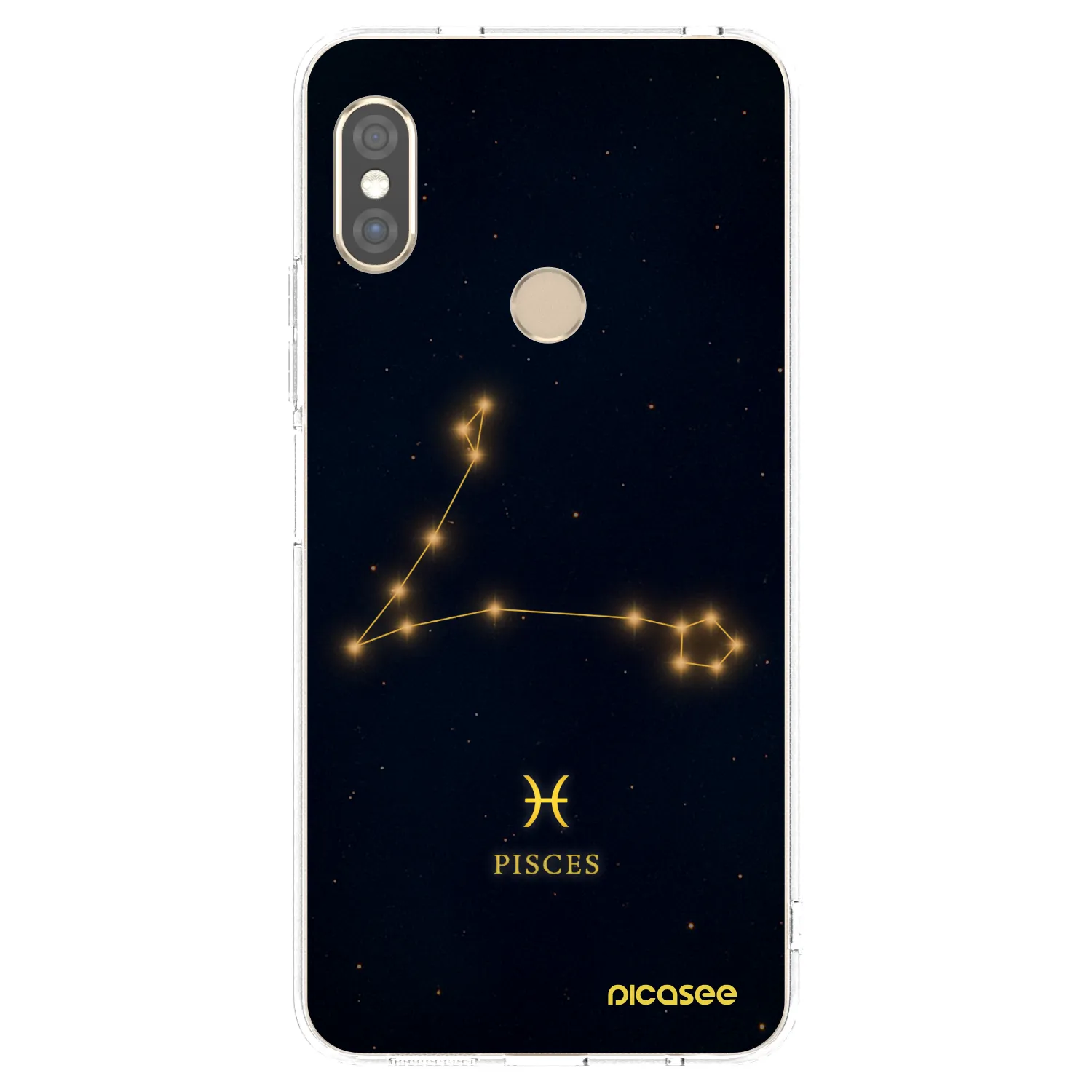 Picasee silikonowe przeźroczyste etui na Xiaomi Redmi Note 5 Global - PISCES