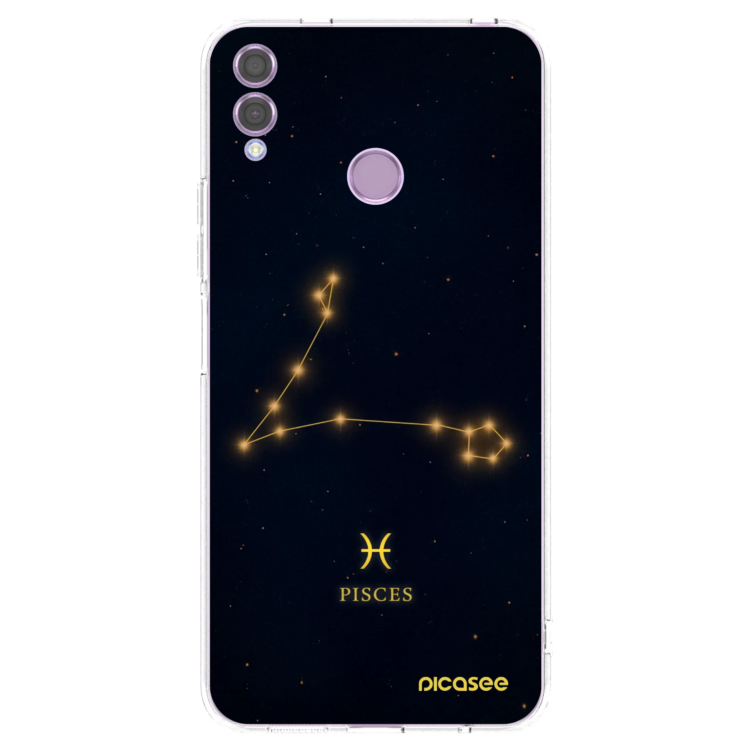 Picasee silikonowe przeźroczyste etui na Honor 8X - PISCES