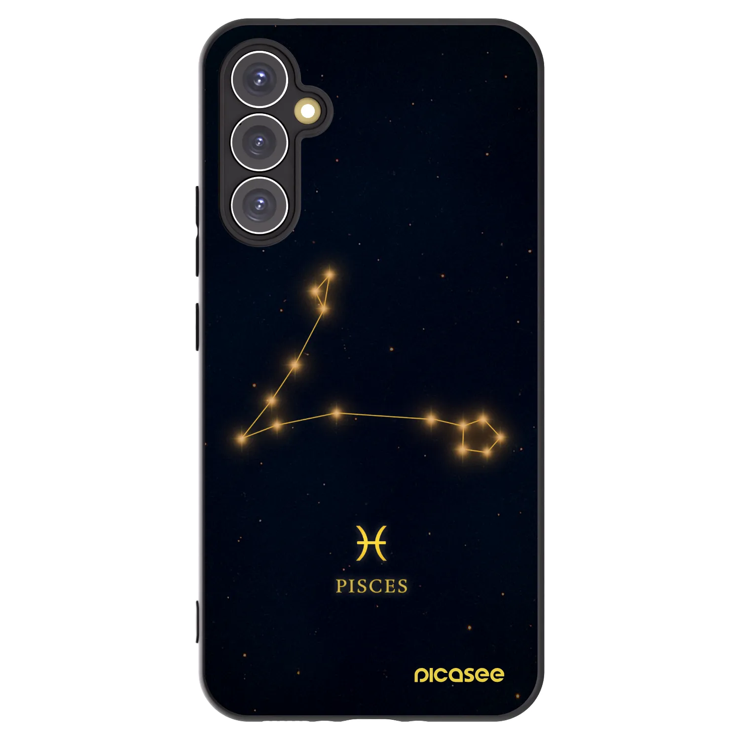 Picasee silikonowe czarne etui na Samsung Galaxy A34 5G A346B - PISCES