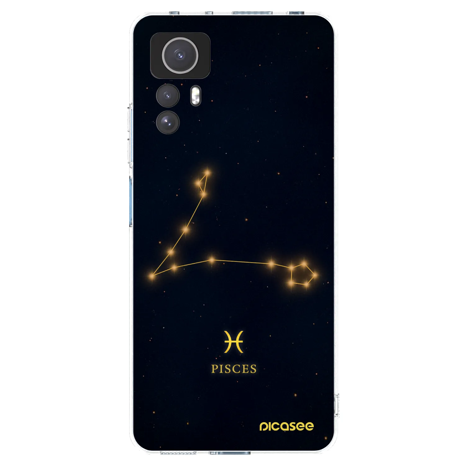 Picasee silikonowe przeźroczyste etui na Xiaomi Redmi Note 12S - PISCES