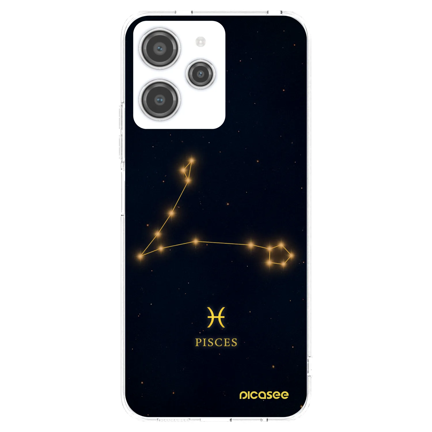 Picasee silikonowe przeźroczyste etui na Xiaomi Redmi 12 4G - PISCES