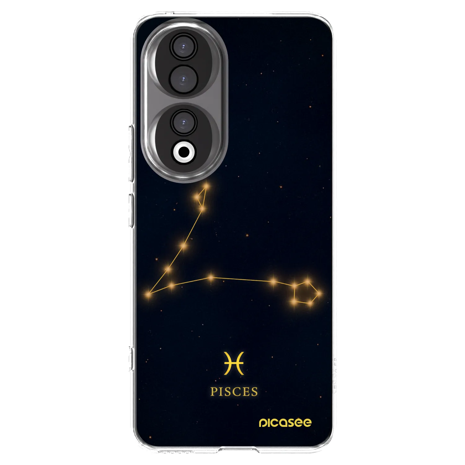 Picasee silikonowe przeźroczyste etui na Honor 90 5G - PISCES