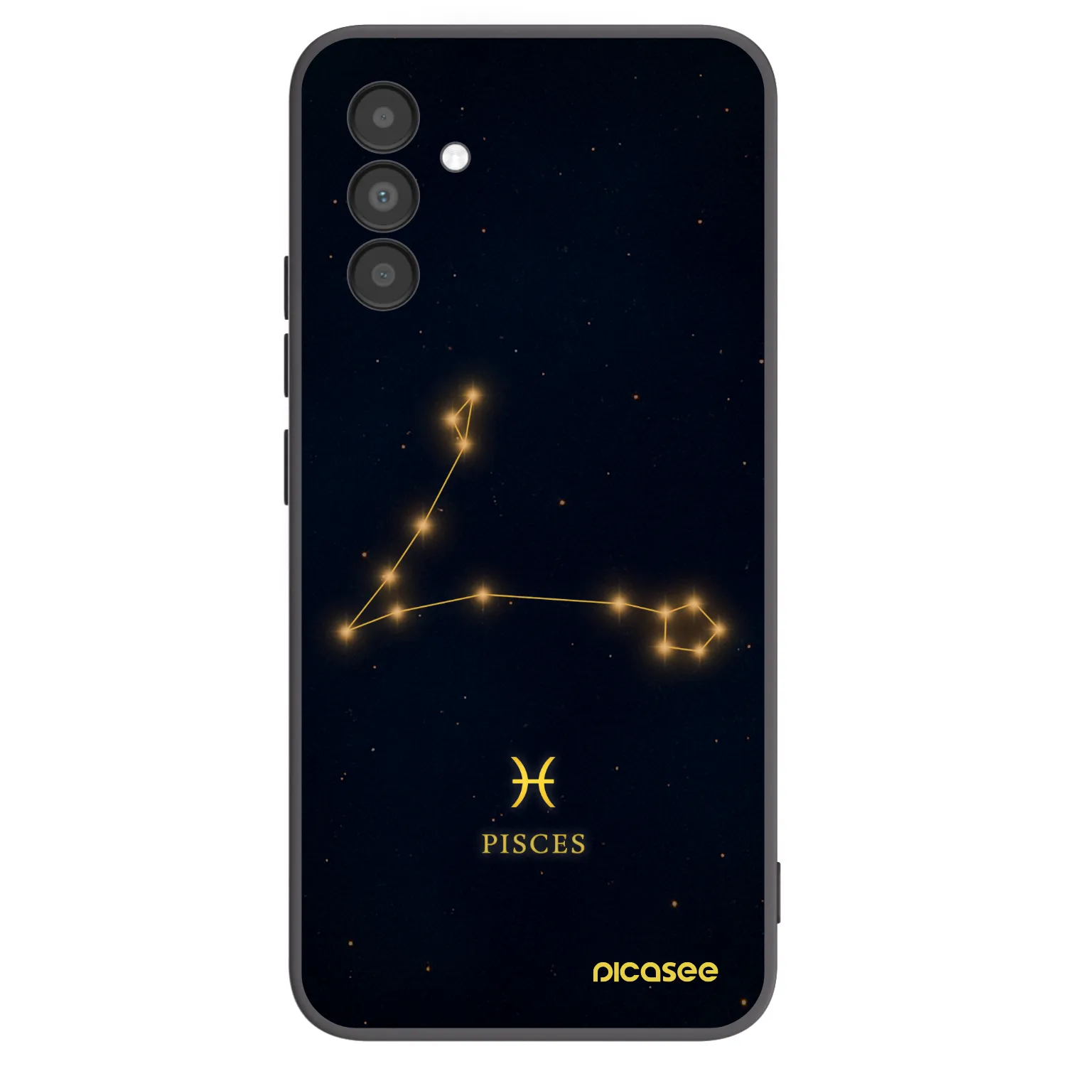 Picasee silikonowe czarne etui na Samsung Galaxy A04s A047F - PISCES