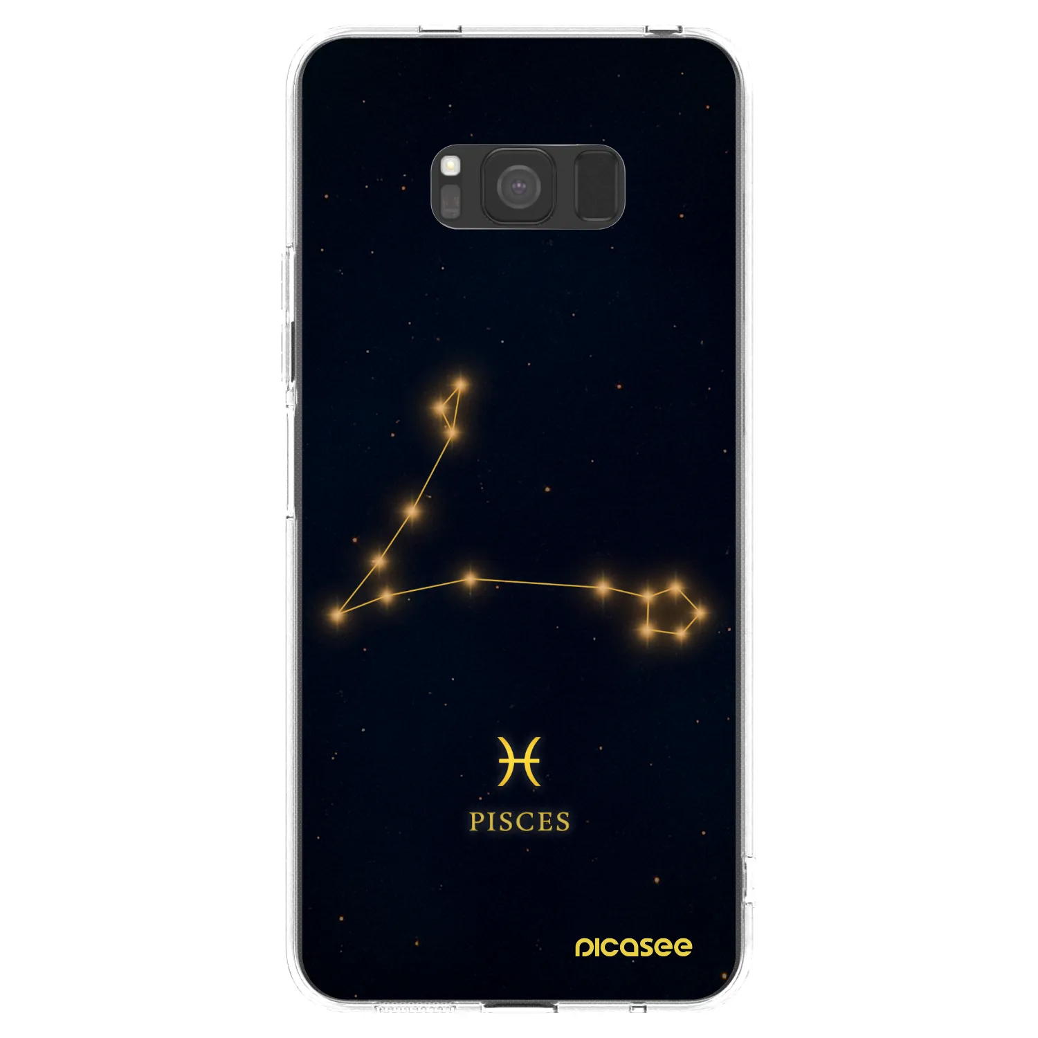 Picasee silikonowe przeźroczyste etui na Samsung Galaxy S8 G950F - PISCES