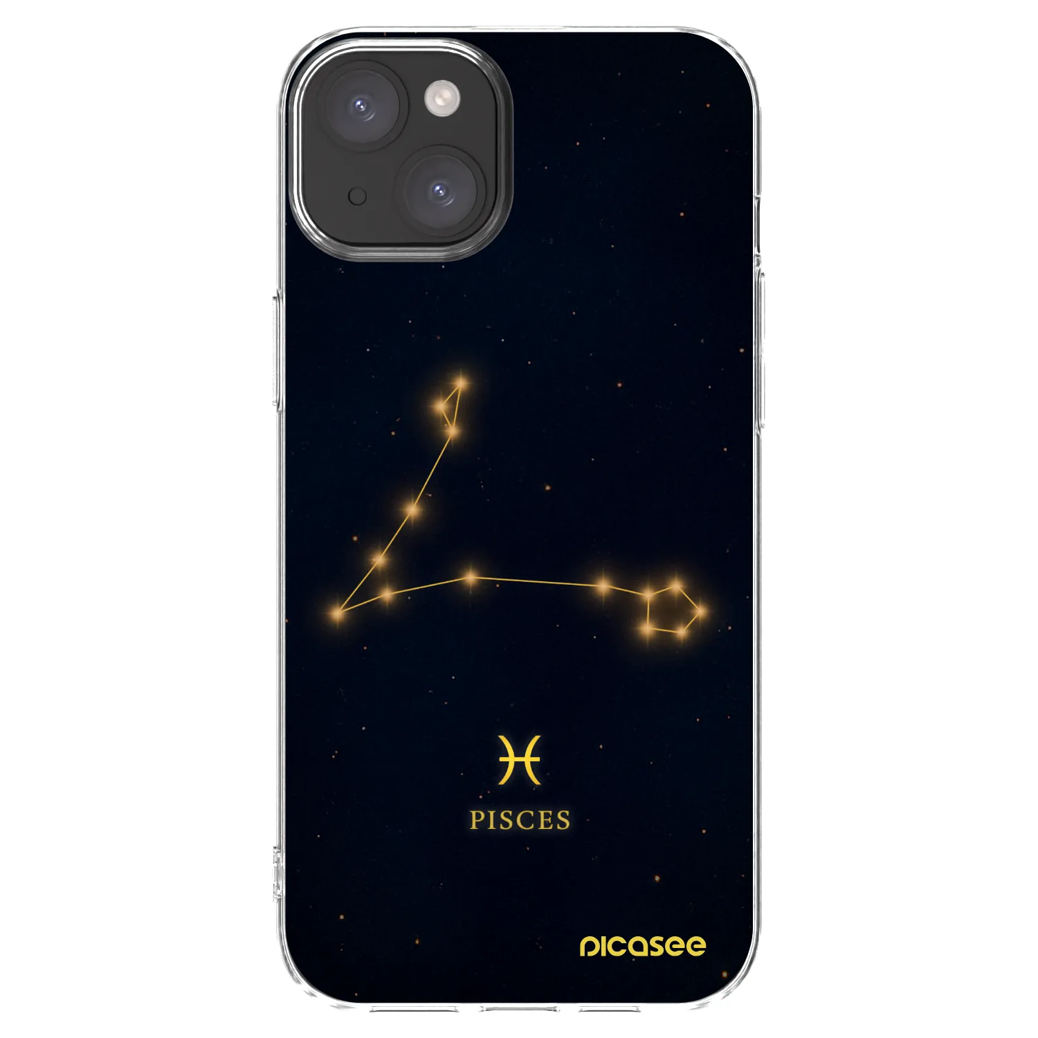 Picasee silikonowe przeźroczyste etui na Apple iPhone 15 Plus - PISCES