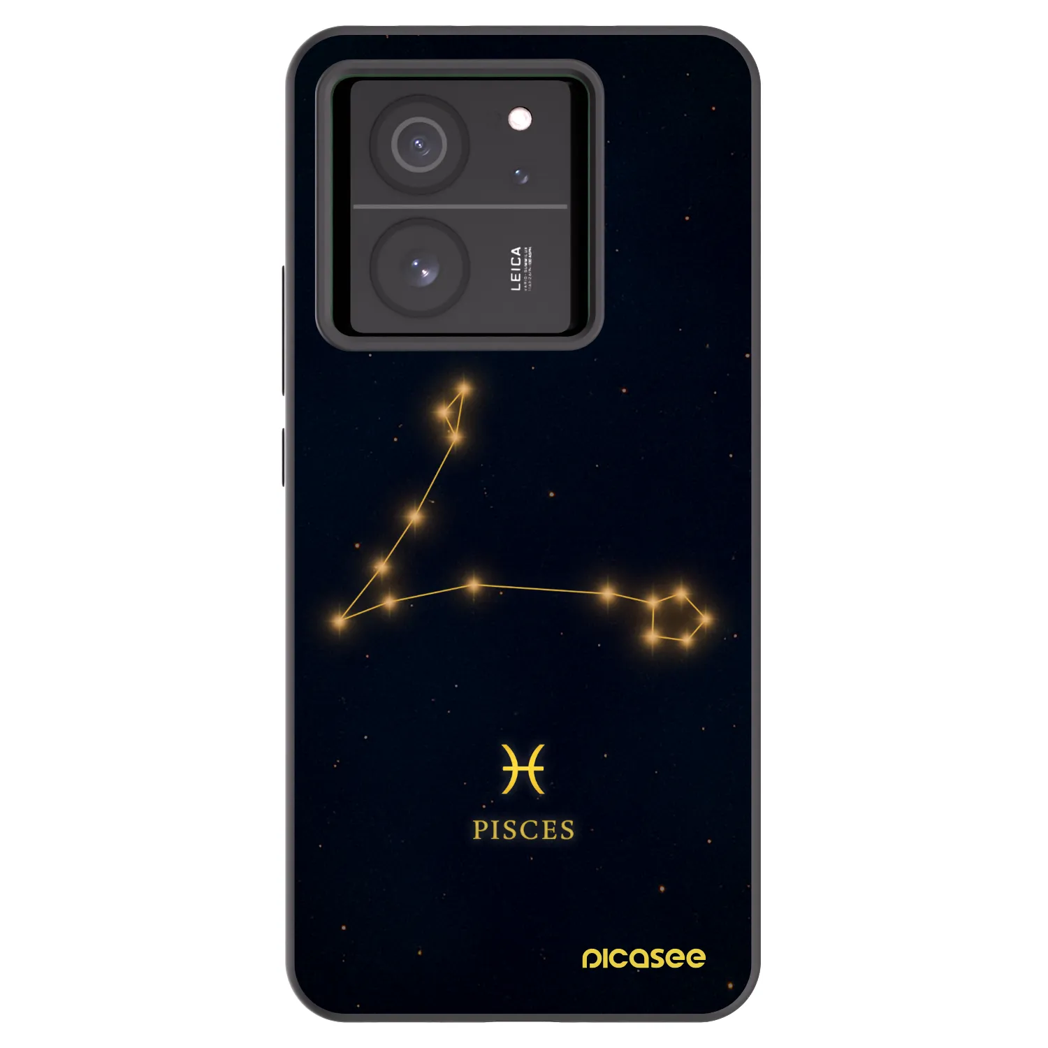 Picasee silikonowe czarne etui na Xiaomi 13T Pro - PISCES
