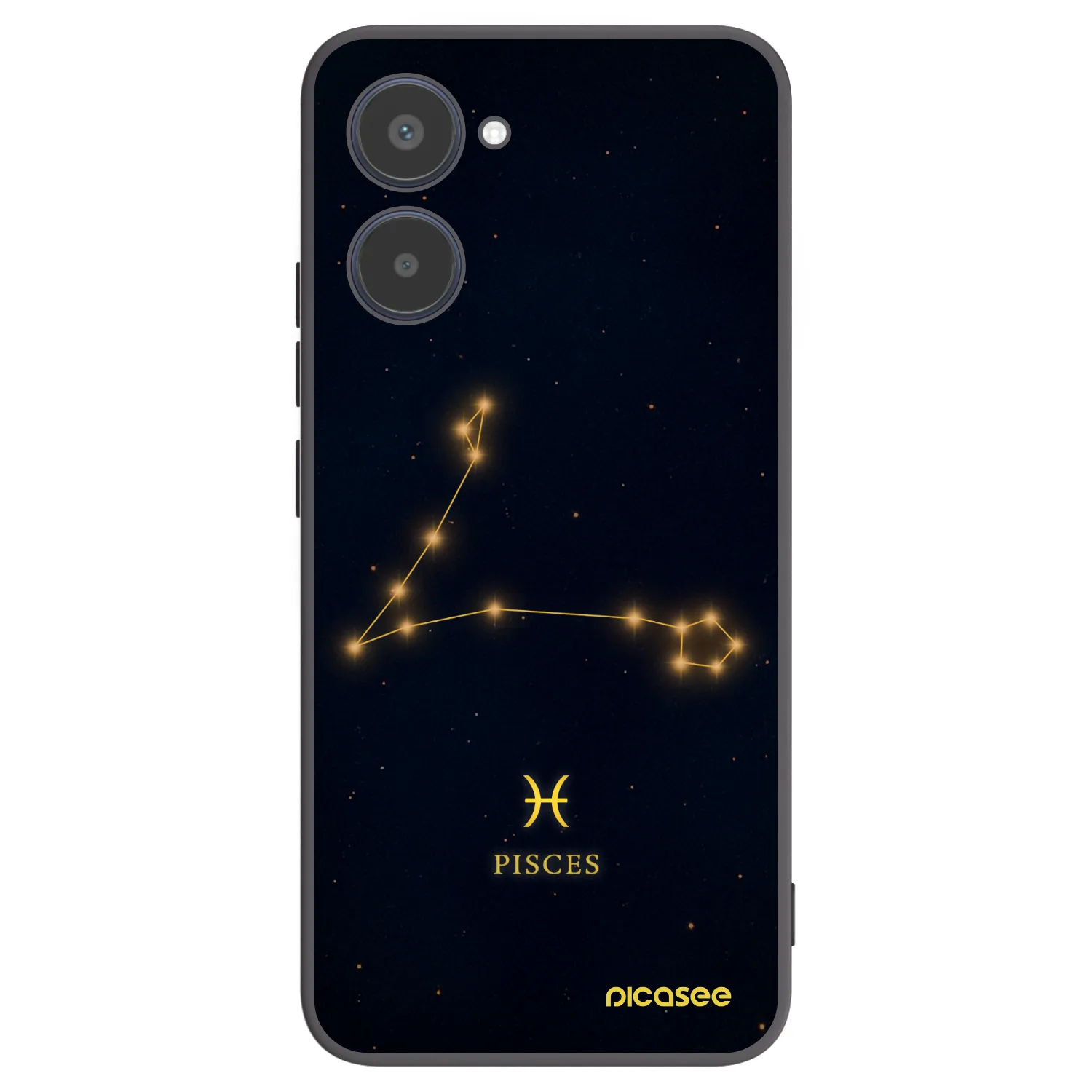 Picasee silikonowe czarne etui na Realme 10 4G - PISCES