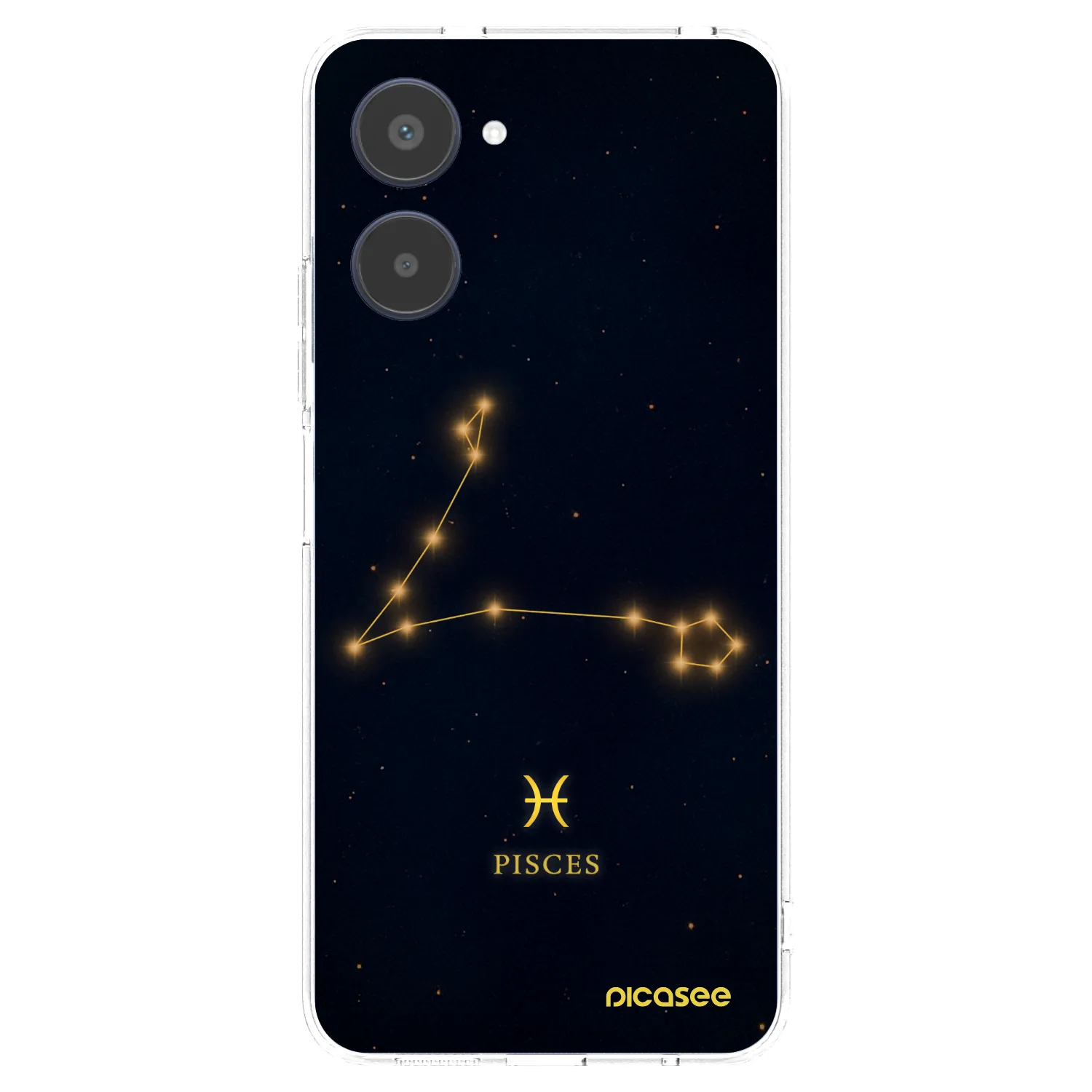 Picasee silikonowe przeźroczyste etui na Realme 10 4G - PISCES