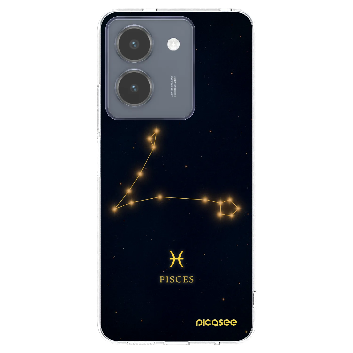 Picasee silikonowe przeźroczyste etui na Vivo Y36 4G - PISCES