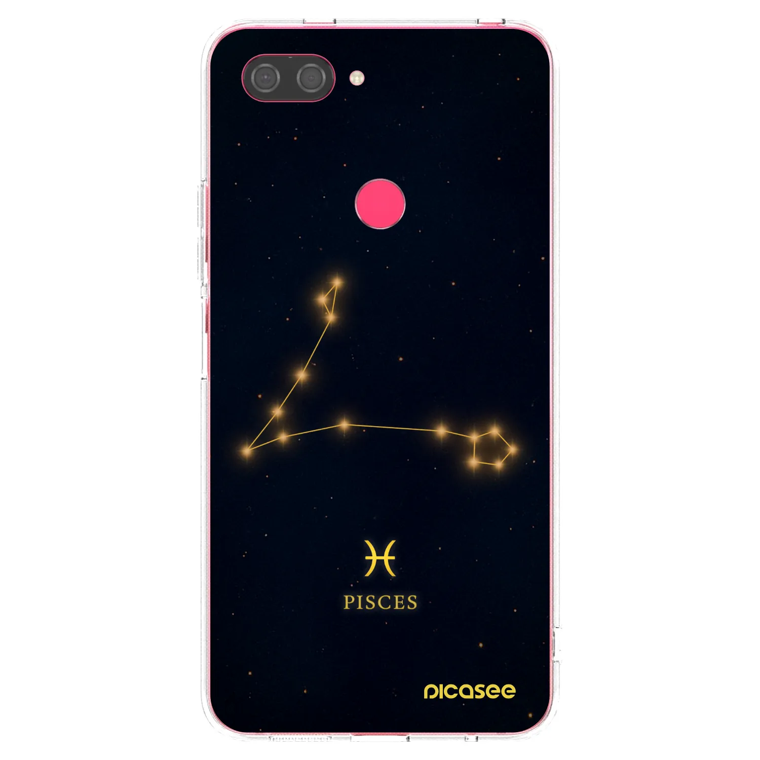 Picasee silikonowe przeźroczyste etui na Xiaomi Mi 8 Lite - PISCES