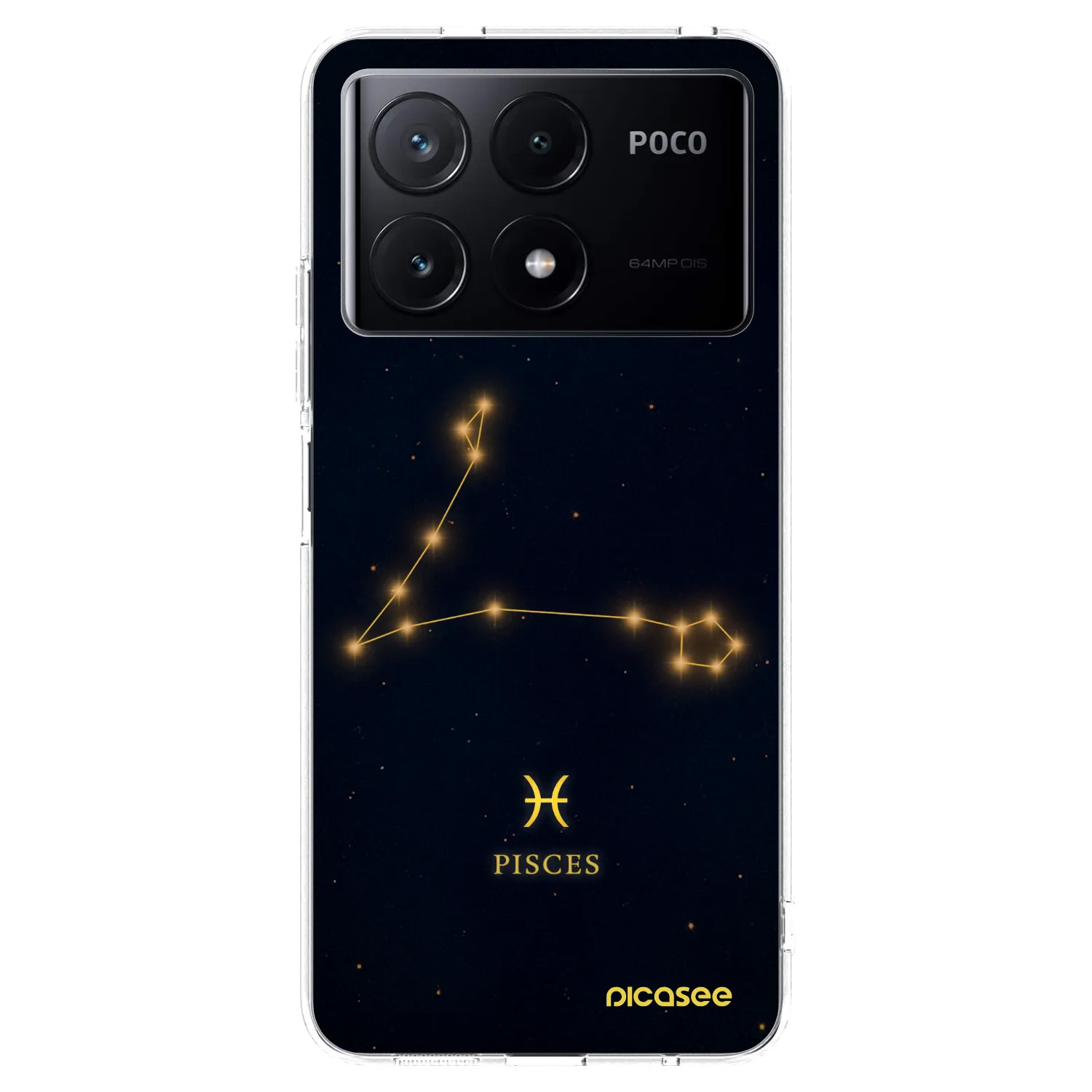 Picasee silikonowe przeźroczyste etui na Xiaomi Poco X6 Pro - PISCES