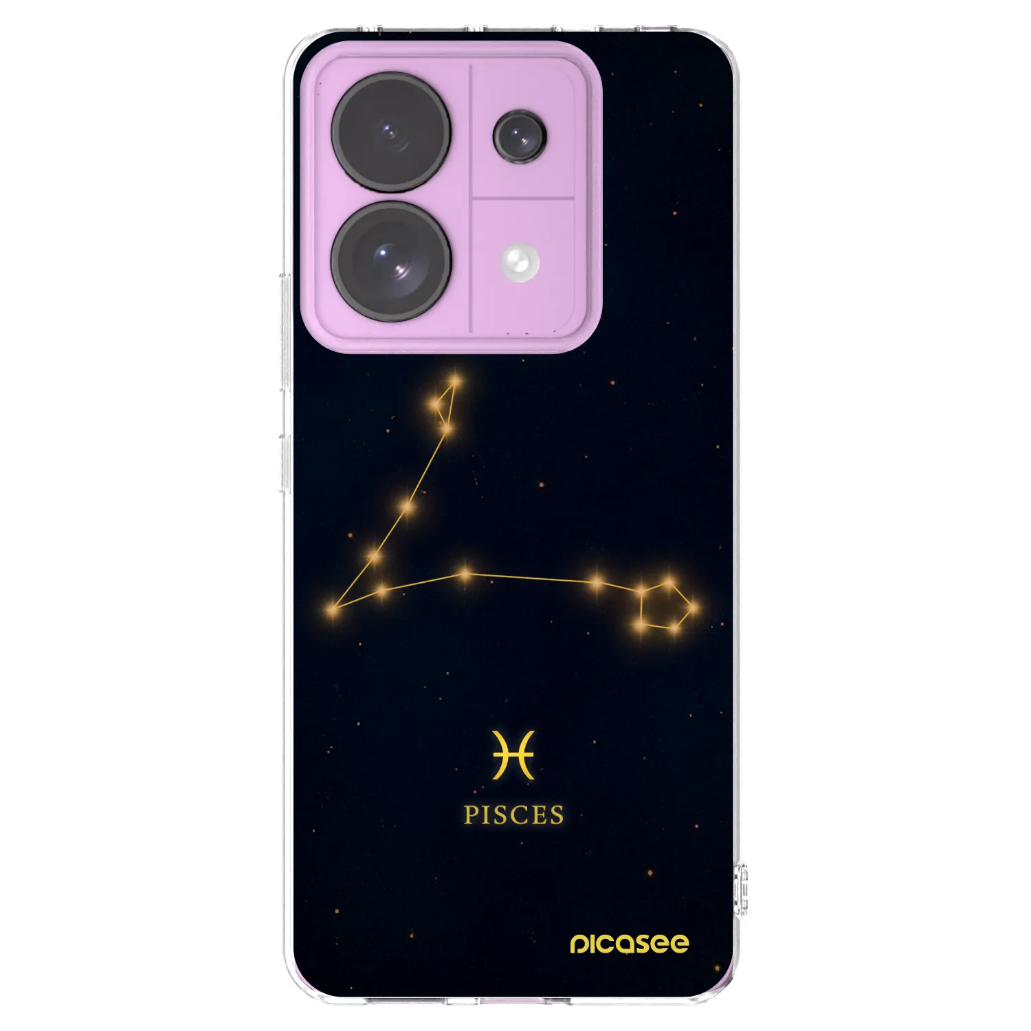 Picasee silikonowe przeźroczyste etui na Xiaomi Redmi Note 13 Pro 5G - PISCES