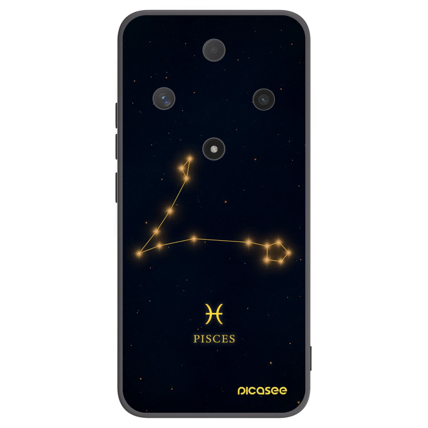 Picasee silikonowe czarne etui na Honor Magic6 Lite 5G - PISCES