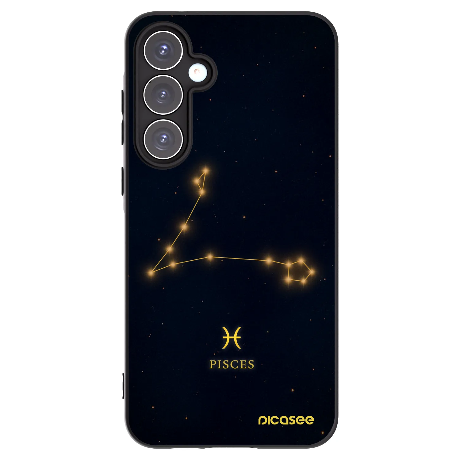 Picasee silikonowe czarne etui na Samsung Galaxy A55 5G A556B - PISCES