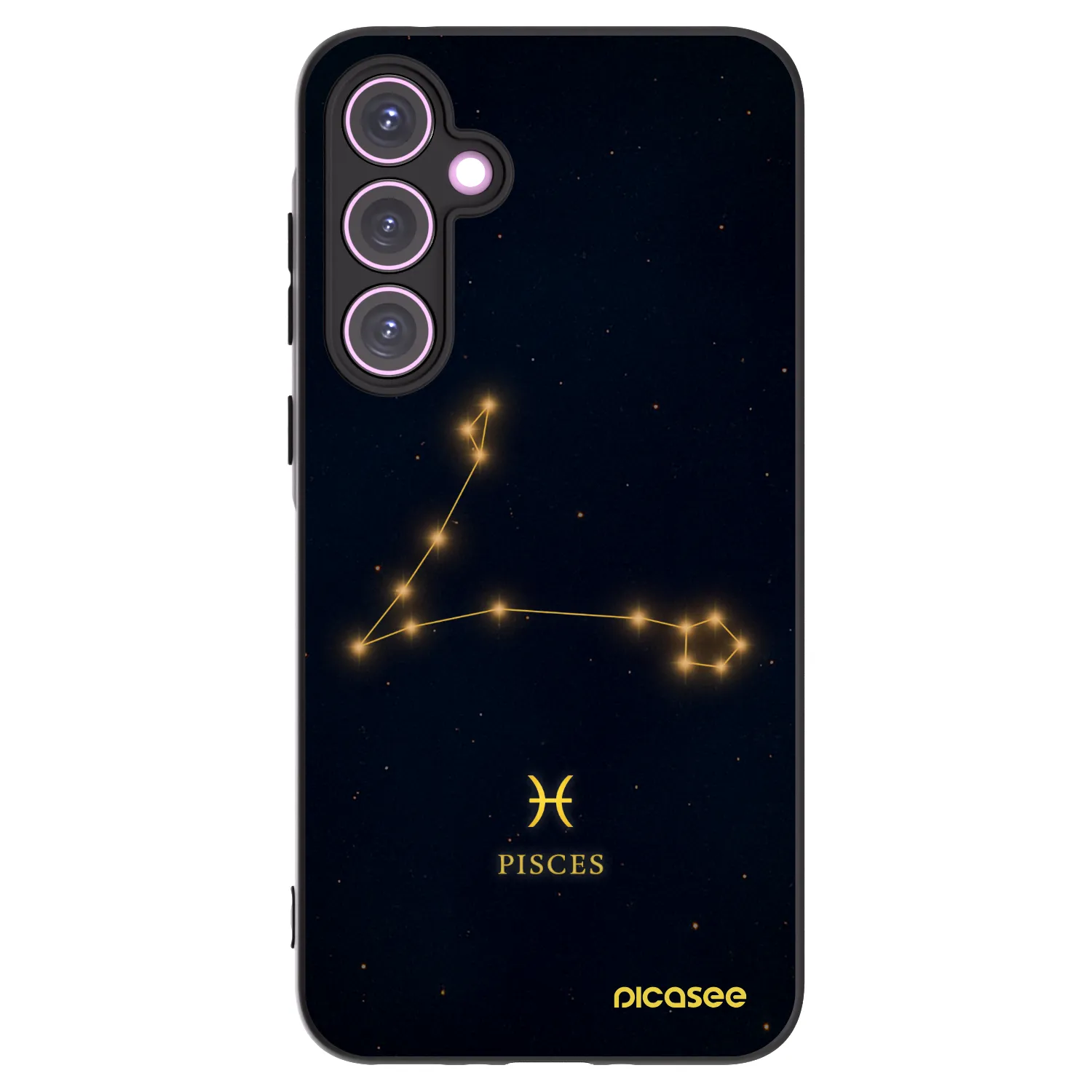Picasee silikonowe czarne etui na Samsung Galaxy A35 5G A356B - PISCES