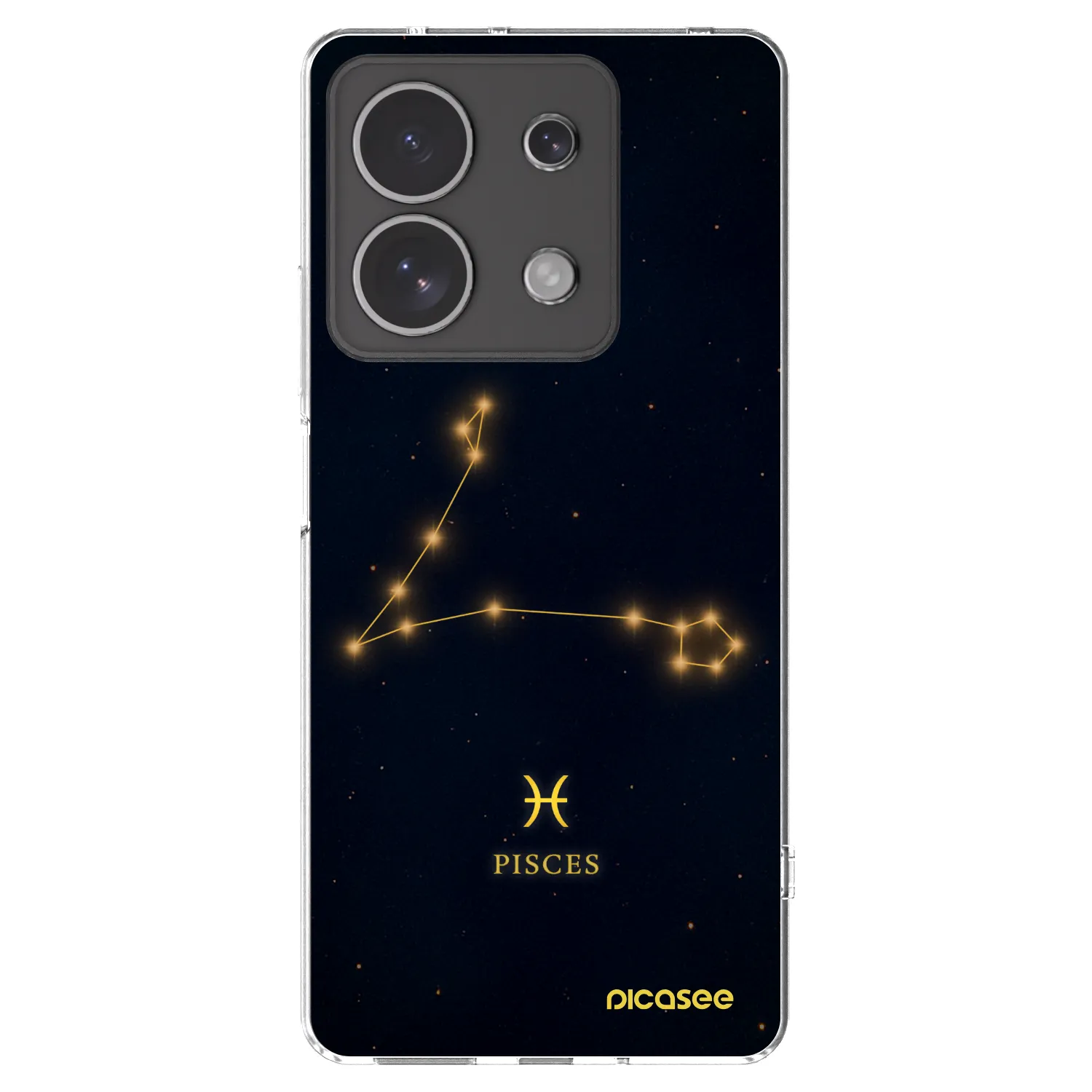 Picasee silikonowe przeźroczyste etui na Xiaomi Redmi Note 13 4G - PISCES
