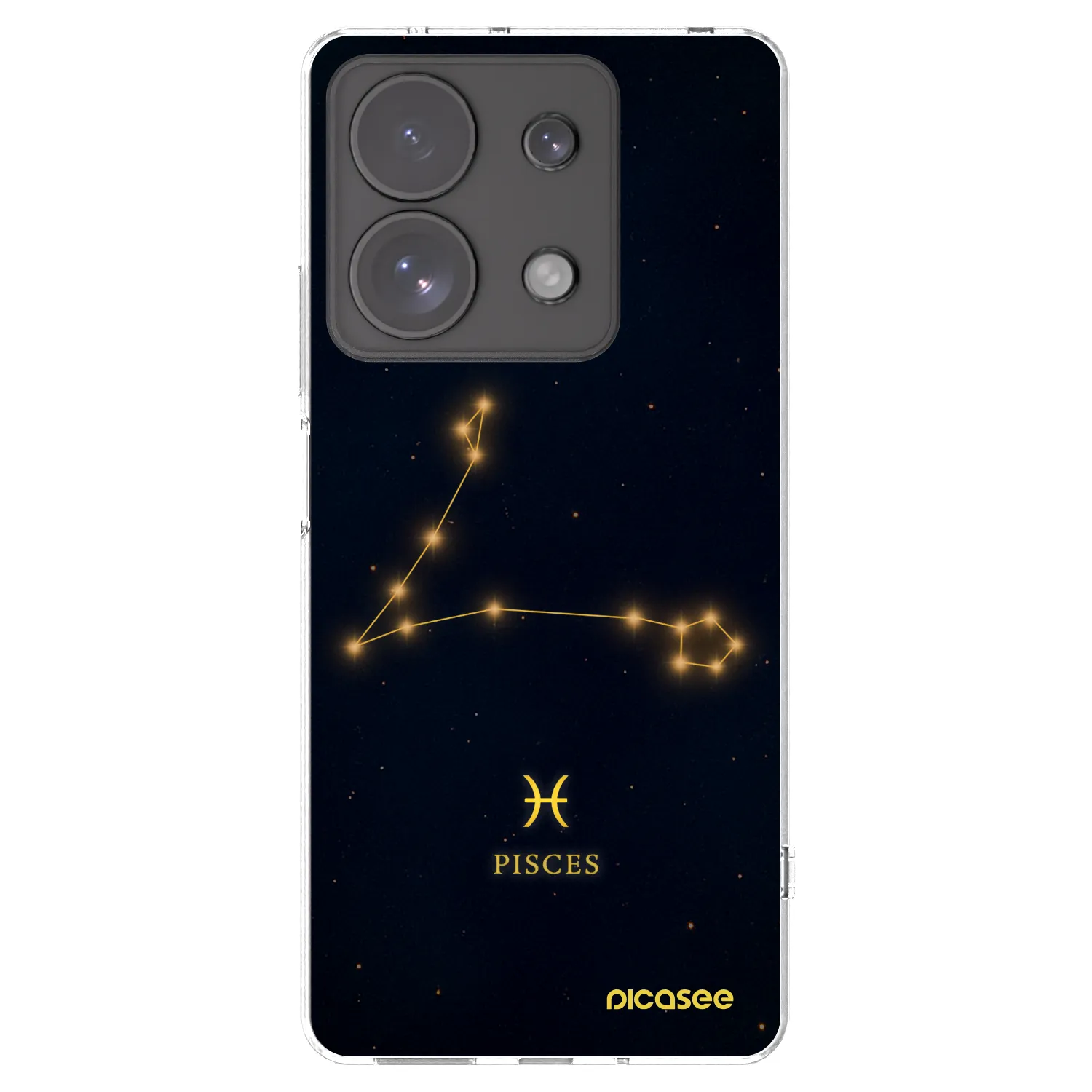 Picasee silikonowe przeźroczyste etui na Xiaomi Redmi Note 13 Pro 4G - PISCES