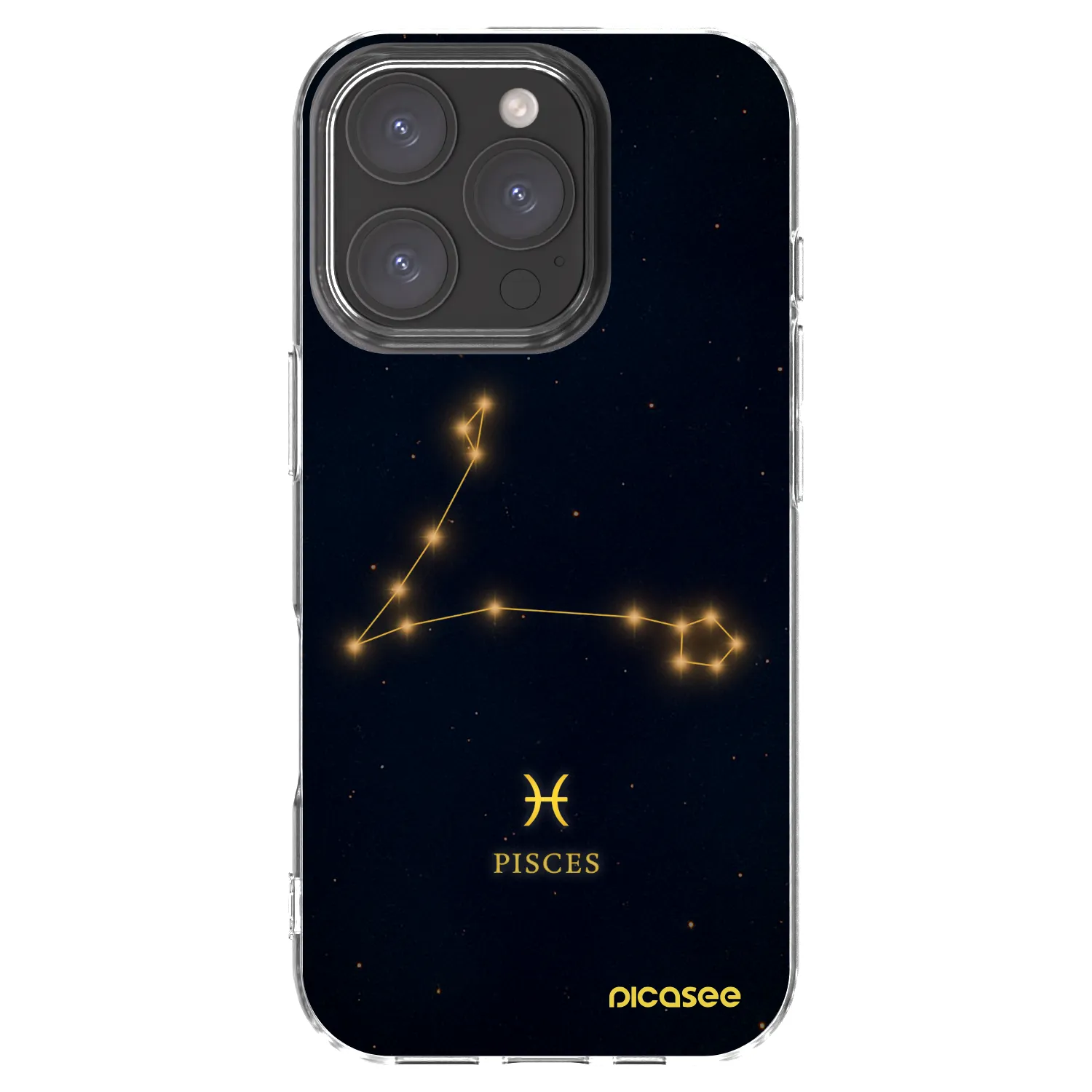 Picasee silikonowe przeźroczyste etui na Apple iPhone 16 Pro - PISCES