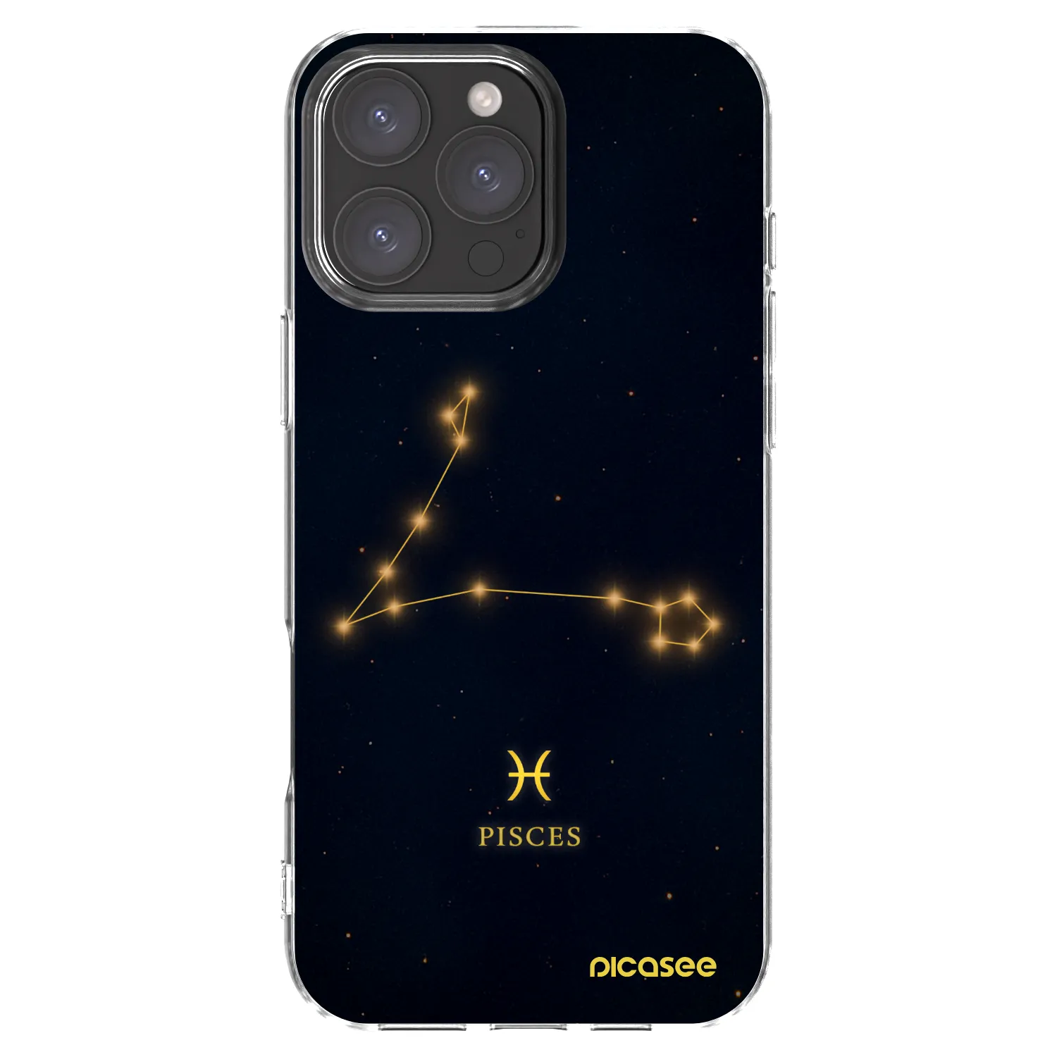 Picasee silikonowe przeźroczyste etui na Apple iPhone 16 Pro Max - PISCES