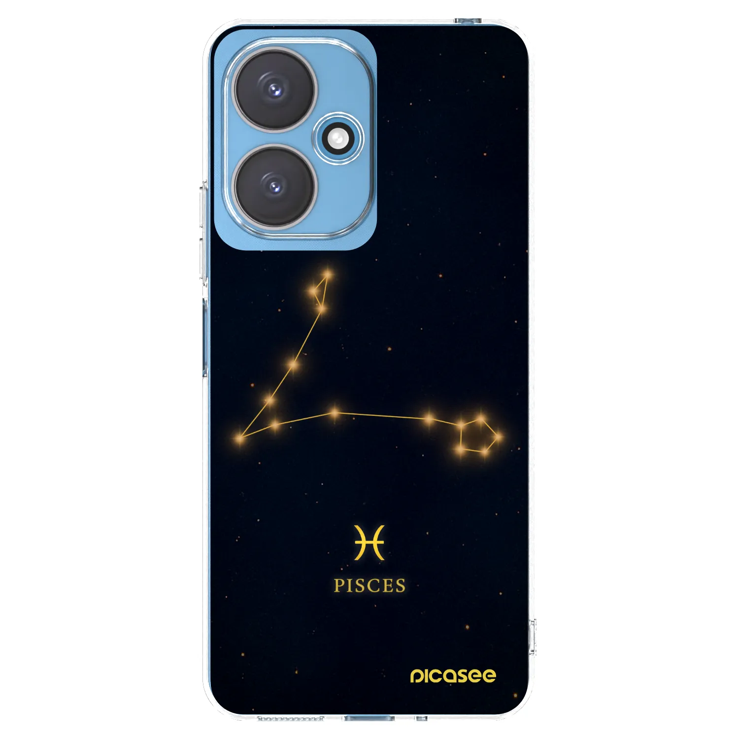 Picasee silikonowe przeźroczyste etui na Xiaomi Redmi 13C 5G - PISCES