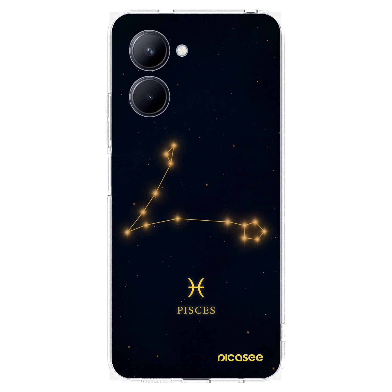Picasee silikonowe przeźroczyste etui na Realme C33 (2023) - PISCES