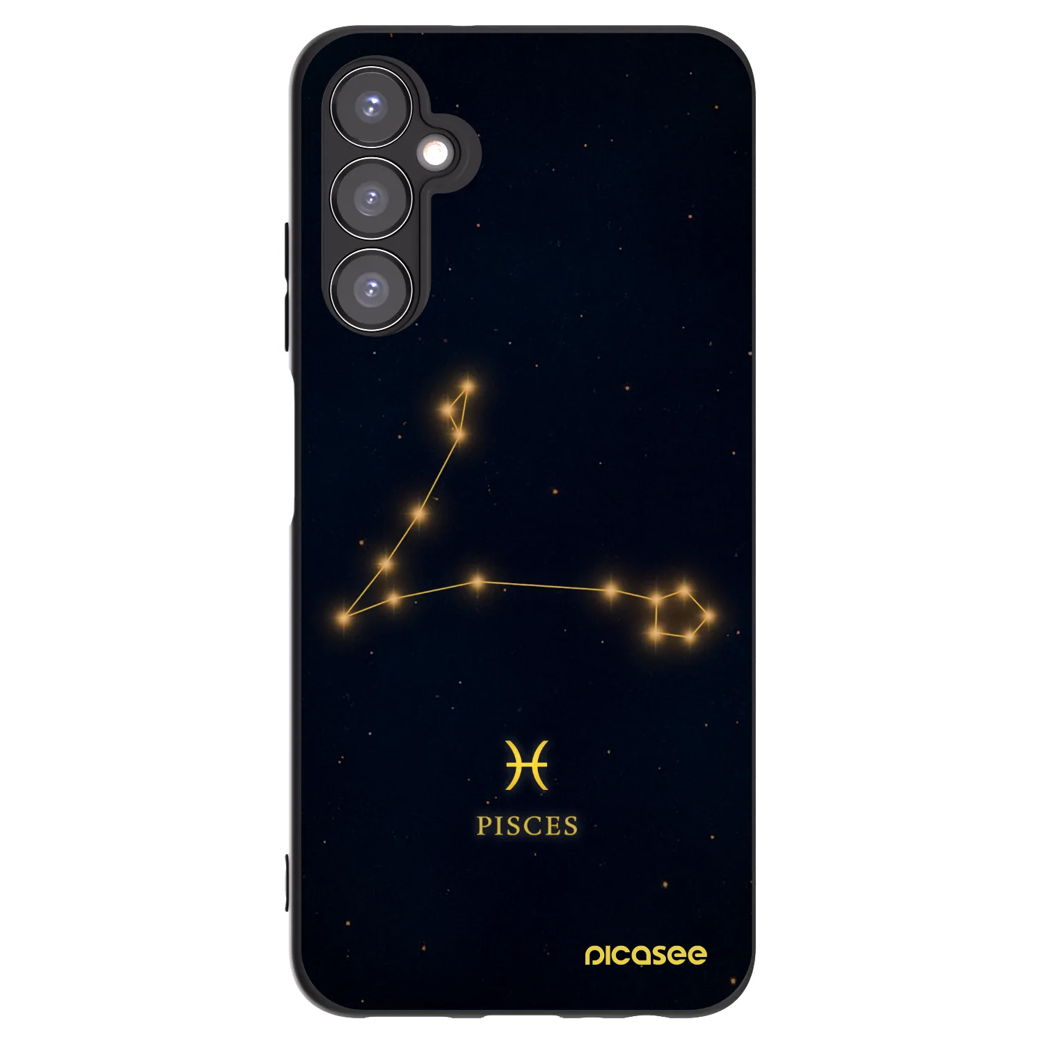 Picasee silikonowe czarne etui na Samsung Galaxy A05s A057G - PISCES