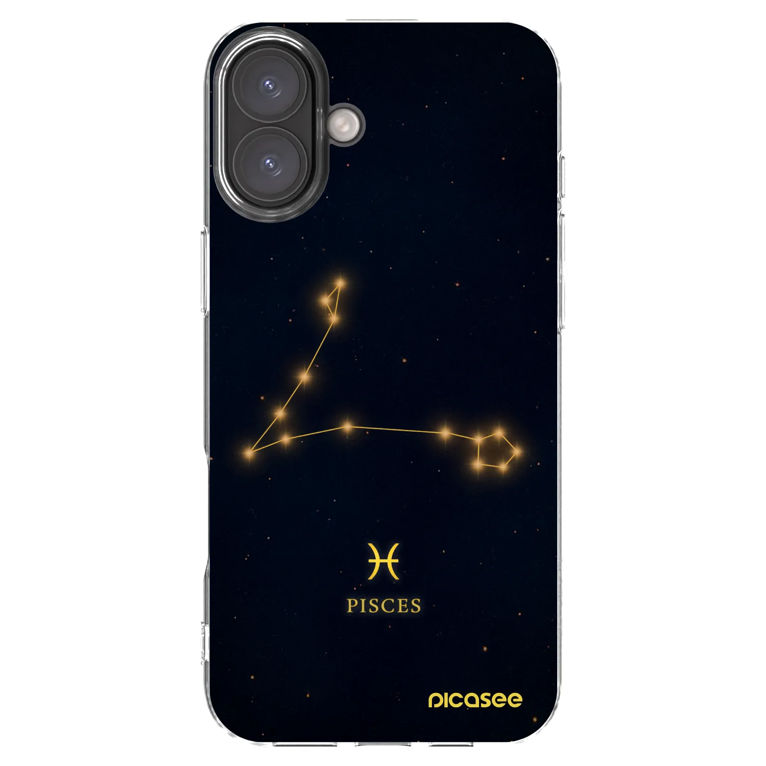 Picasee silikonowe przeźroczyste etui na Apple iPhone 16 Plus - PISCES