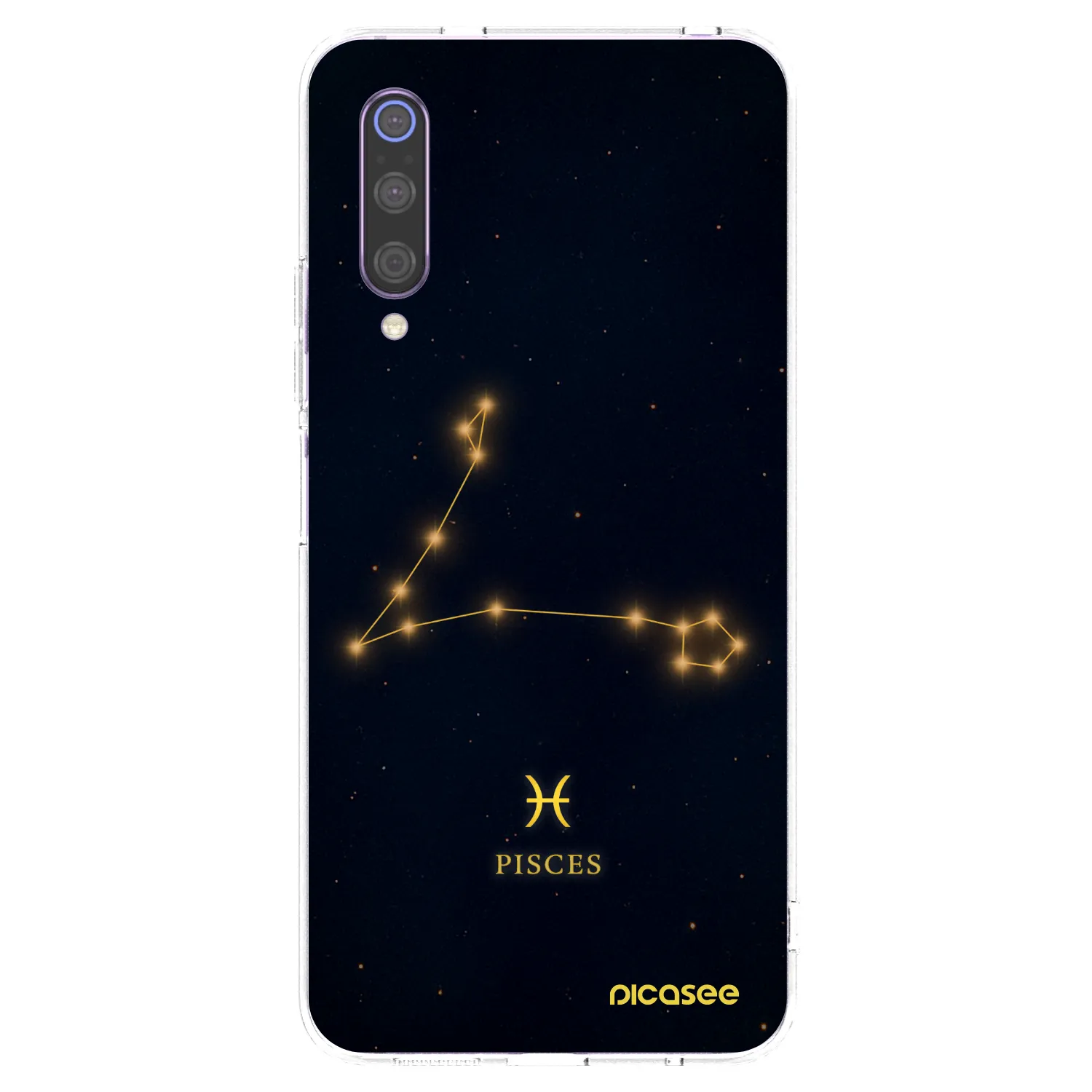 Picasee silikonowe przeźroczyste etui na Xiaomi Mi 9 - PISCES