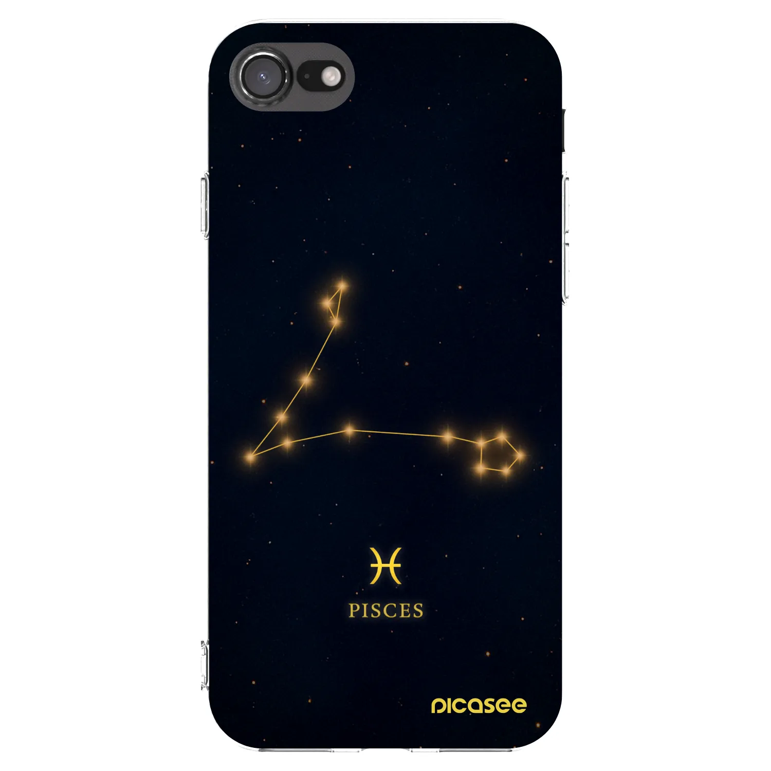 Picasee silikonowe przeźroczyste etui na Apple iPhone 7 - PISCES