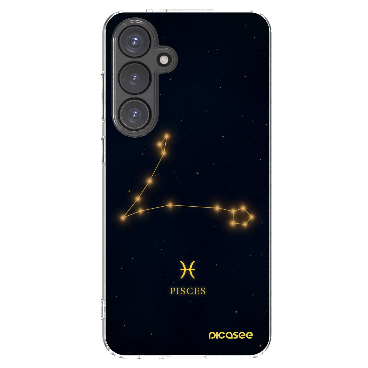 Picasee silikonowe przeźroczyste etui na Samsung Galaxy S24 FE S721B - PISCES