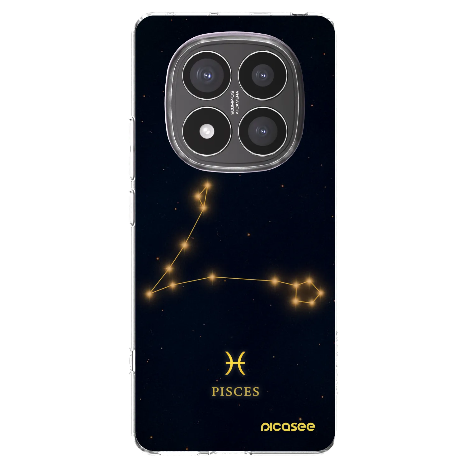 Picasee silikonowe przeźroczyste etui na Xiaomi Redmi Note 14 Pro+ 5G - PISCES