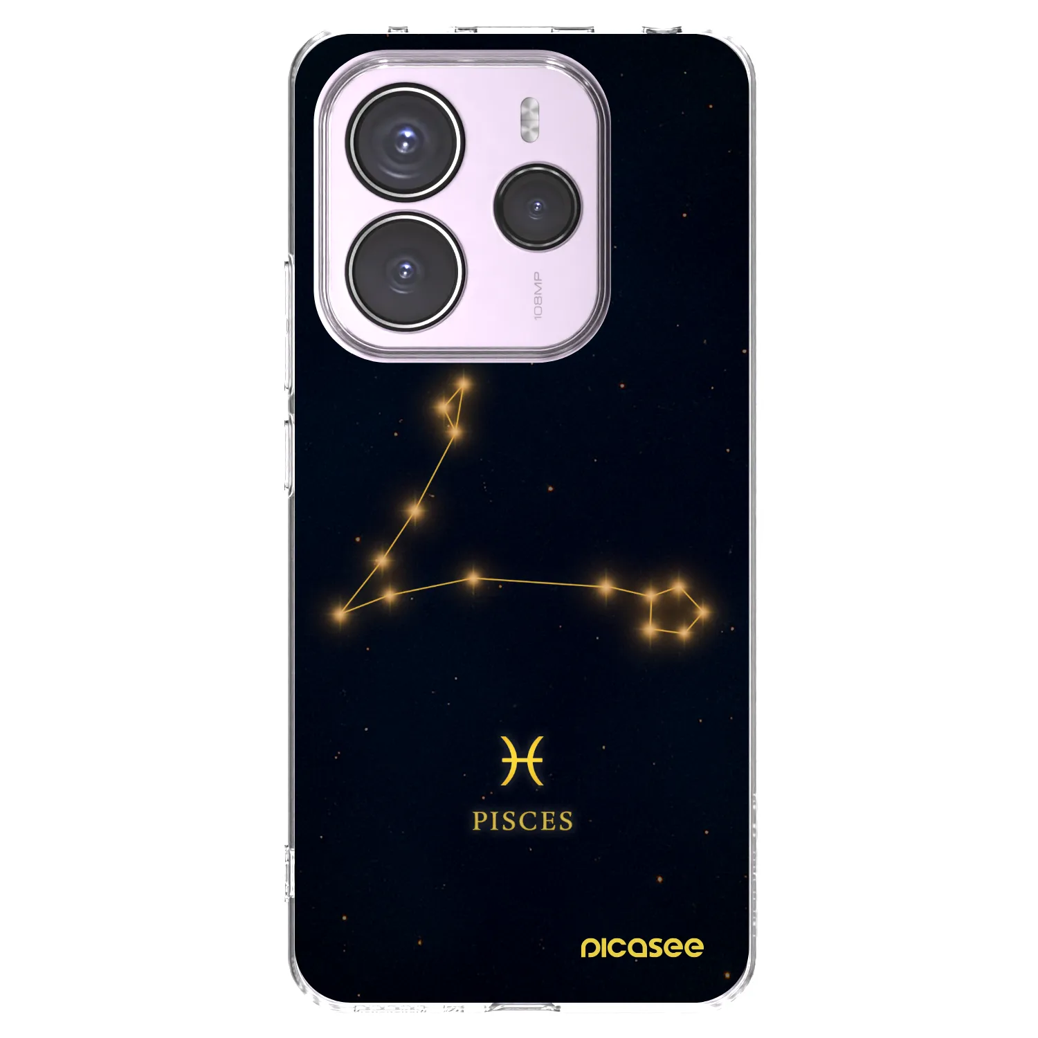 Picasee silikonowe przeźroczyste etui na Xiaomi Redmi Note 14 5G - PISCES