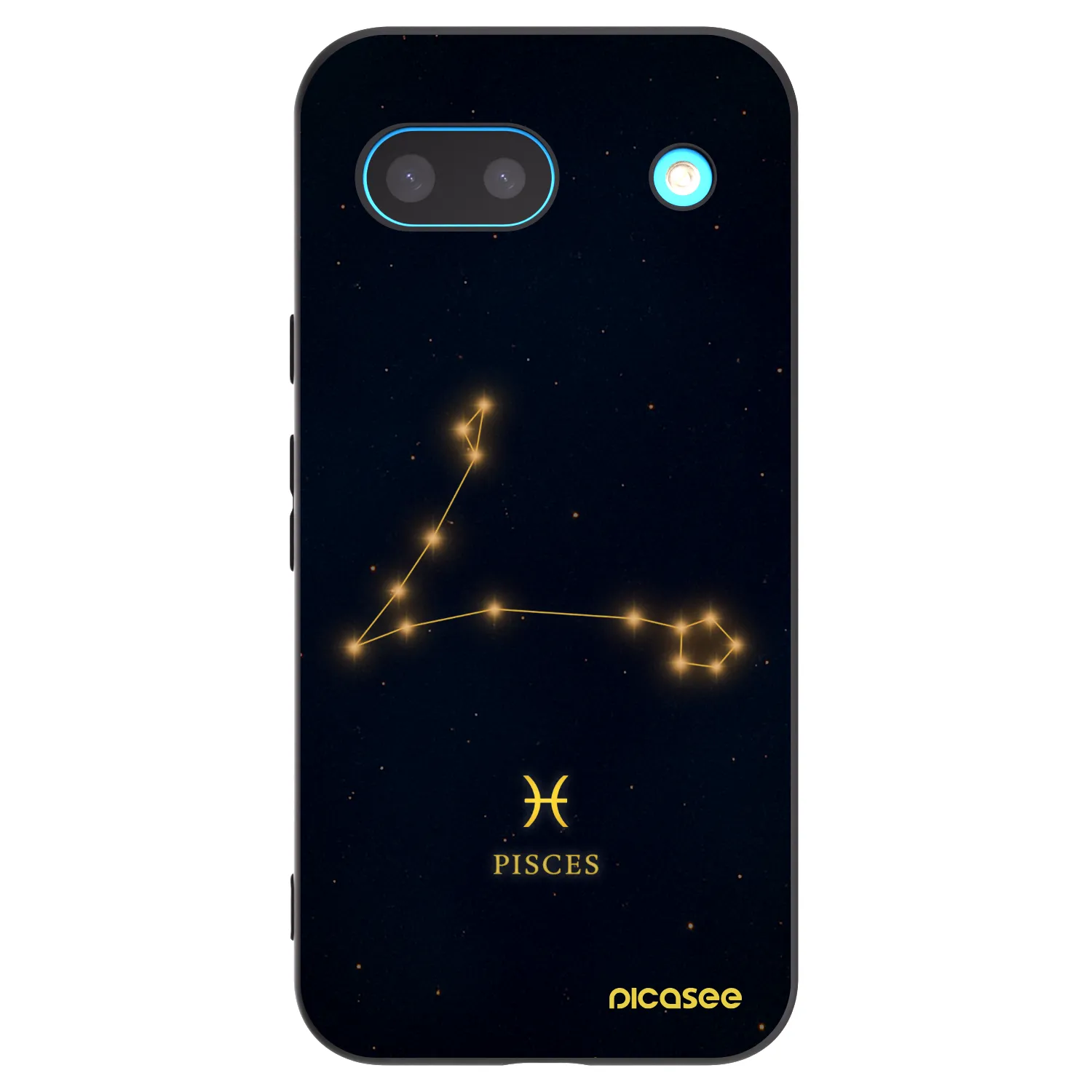 Picasee silikonowe czarne etui na Google Pixel 8a - PISCES