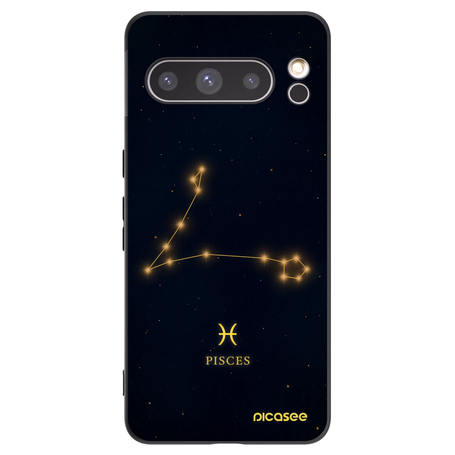 Picasee silikonowe czarne etui na Google Pixel 8 Pro - PISCES
