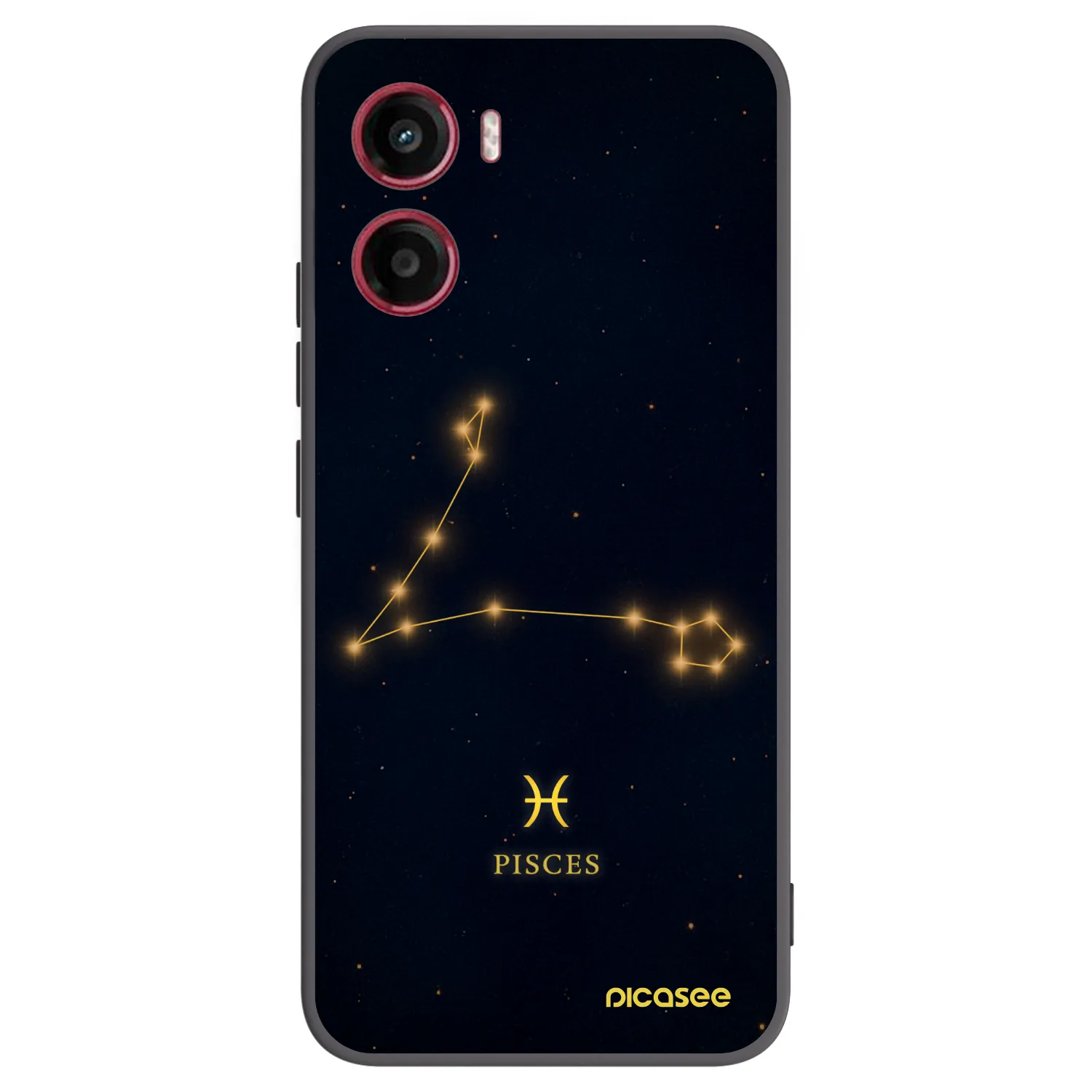 Picasee silikonowe czarne etui na Motorola Moto G05 - PISCES