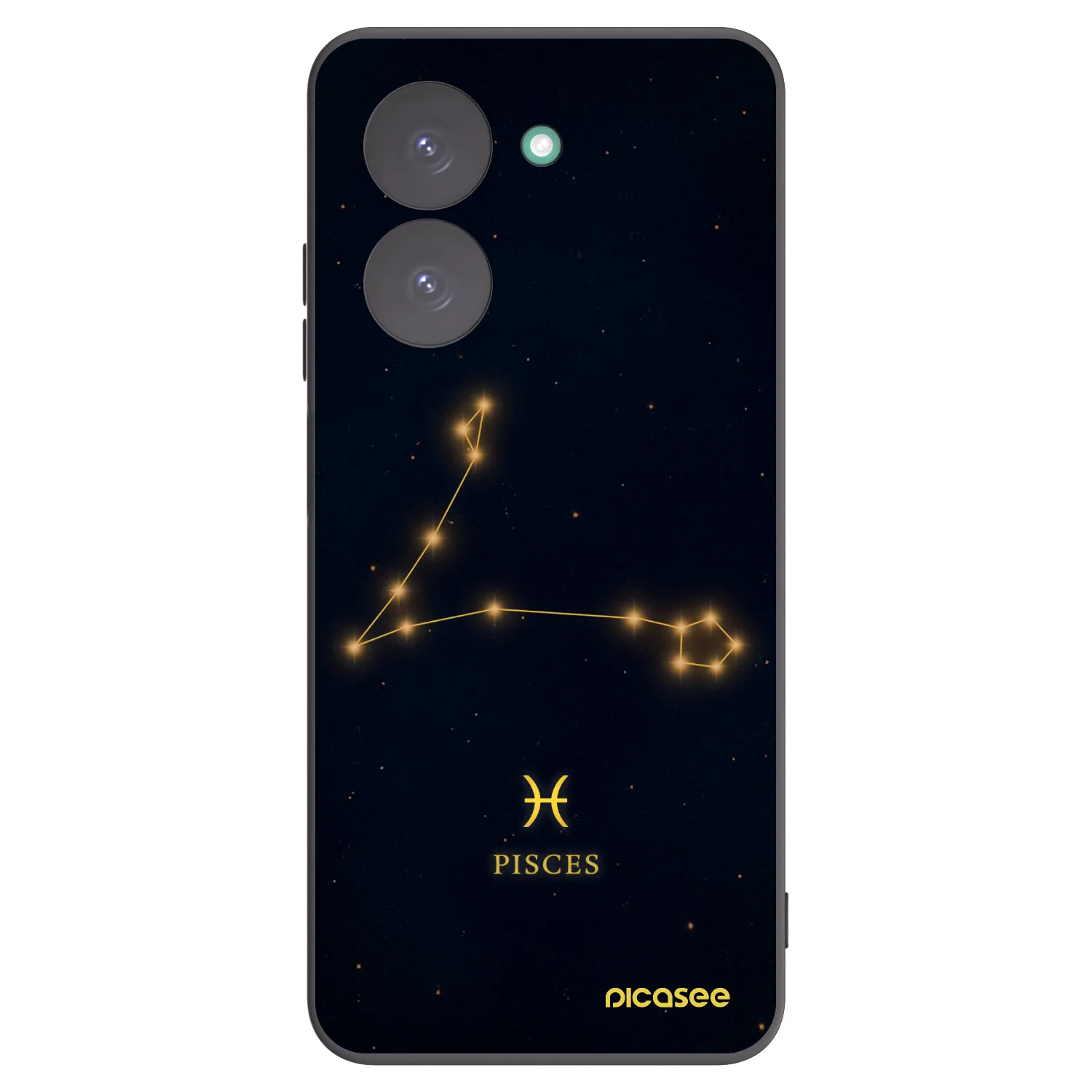 Picasee silikonowe czarne etui na Xiaomi Redmi A5 - PISCES