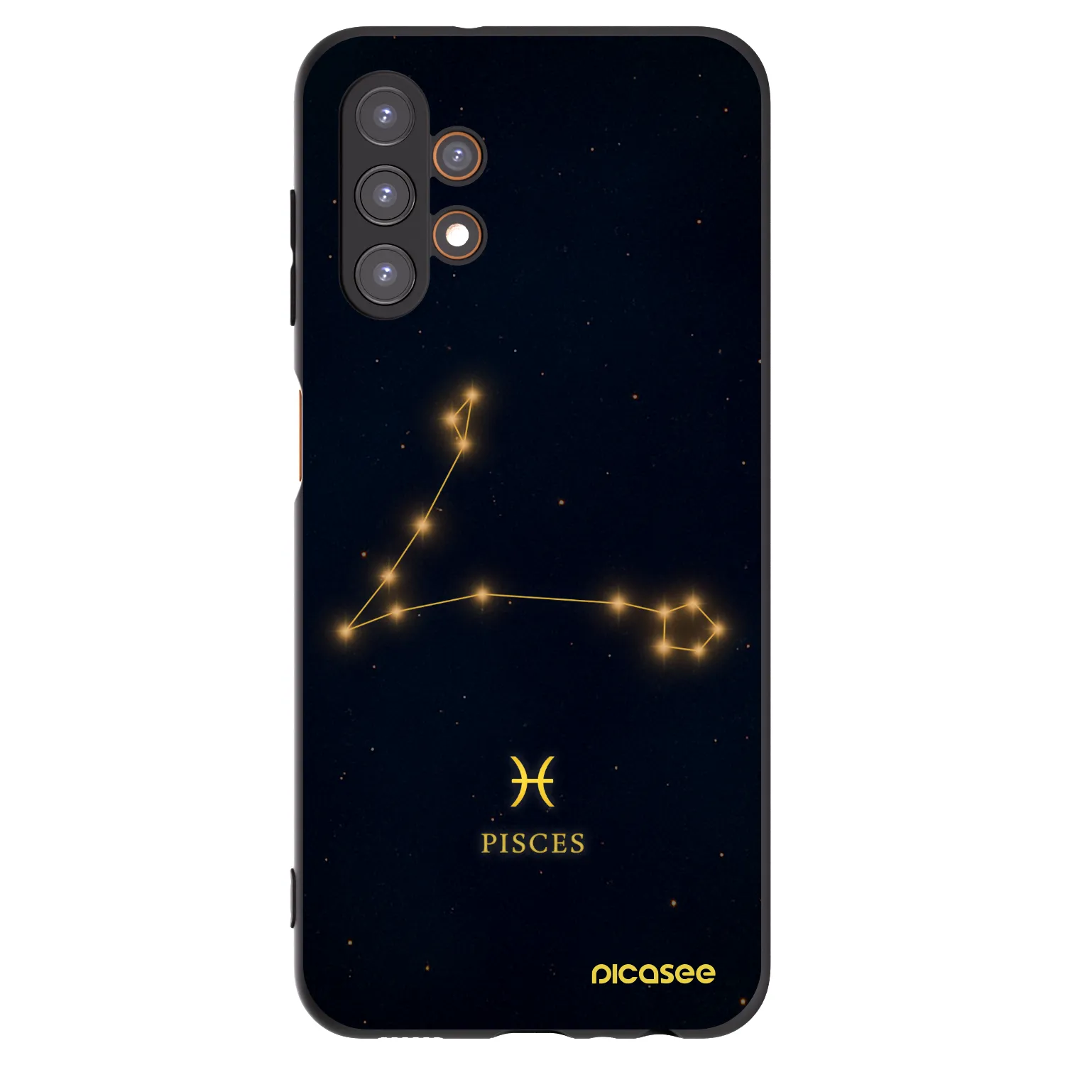 Picasee silikonowe czarne etui na Samsung Galaxy A13 5G - PISCES