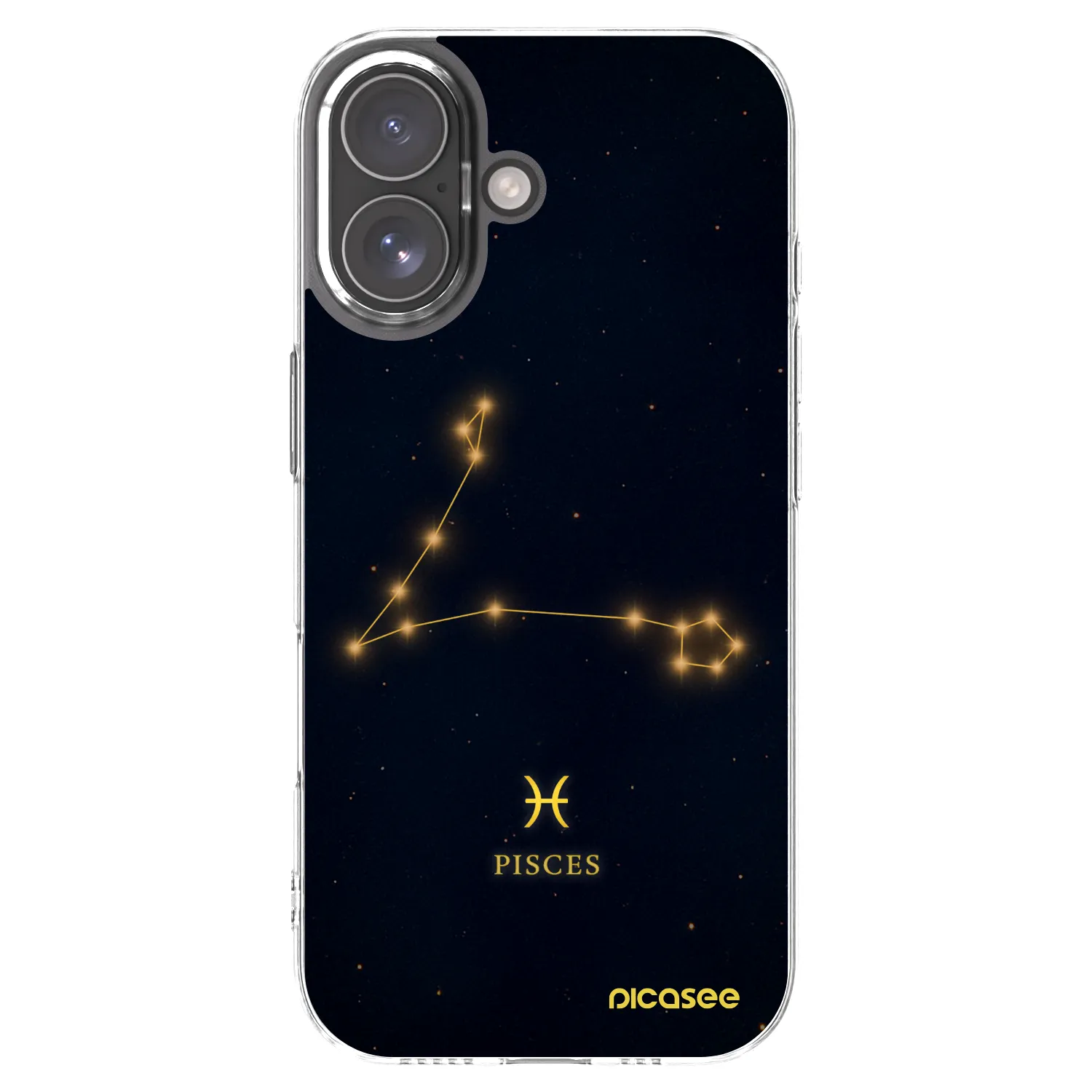 Picasee silikonowe przeźroczyste etui na Apple iPhone 17 - PISCES