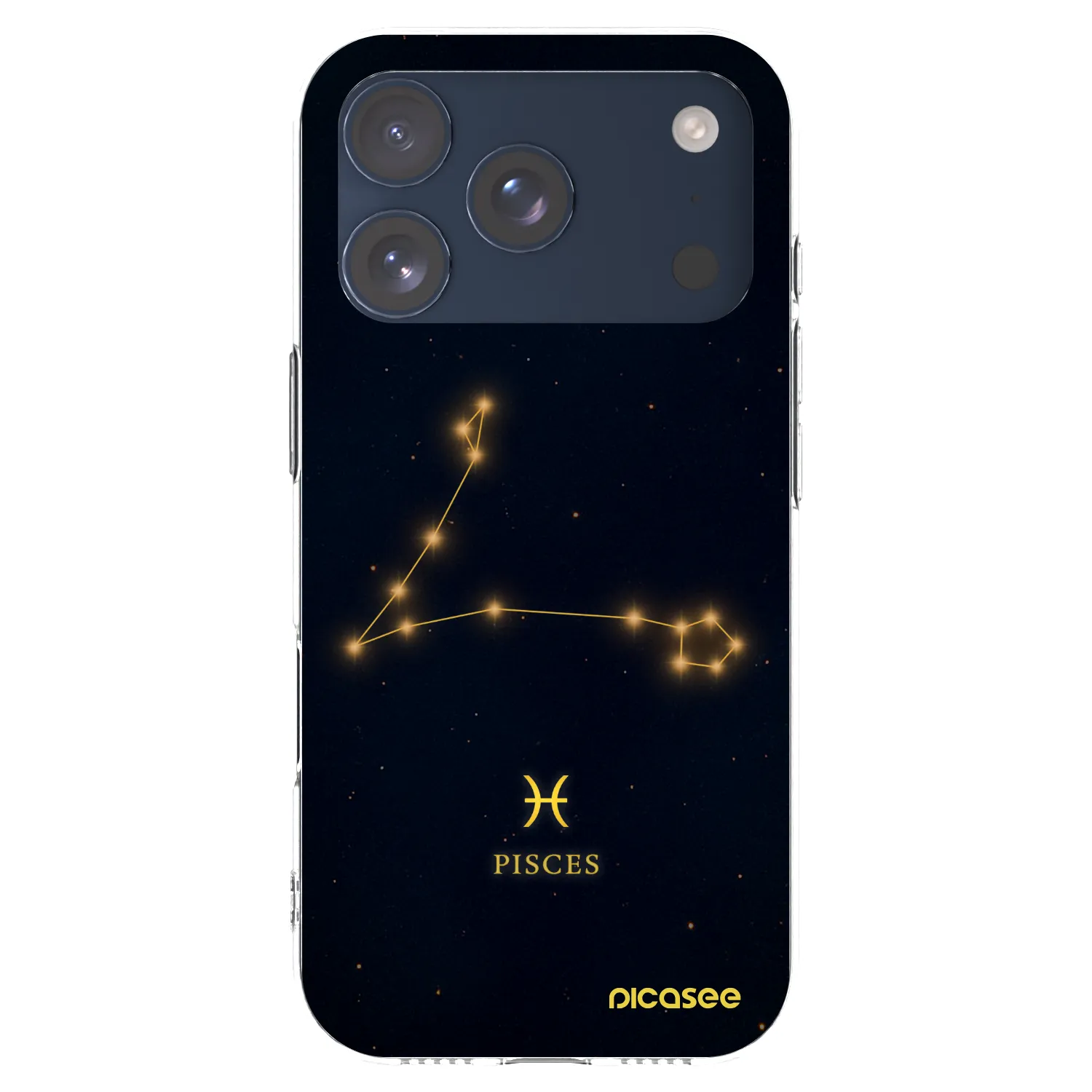 Picasee silikonowe przeźroczyste etui na Apple iPhone 17 Pro - PISCES