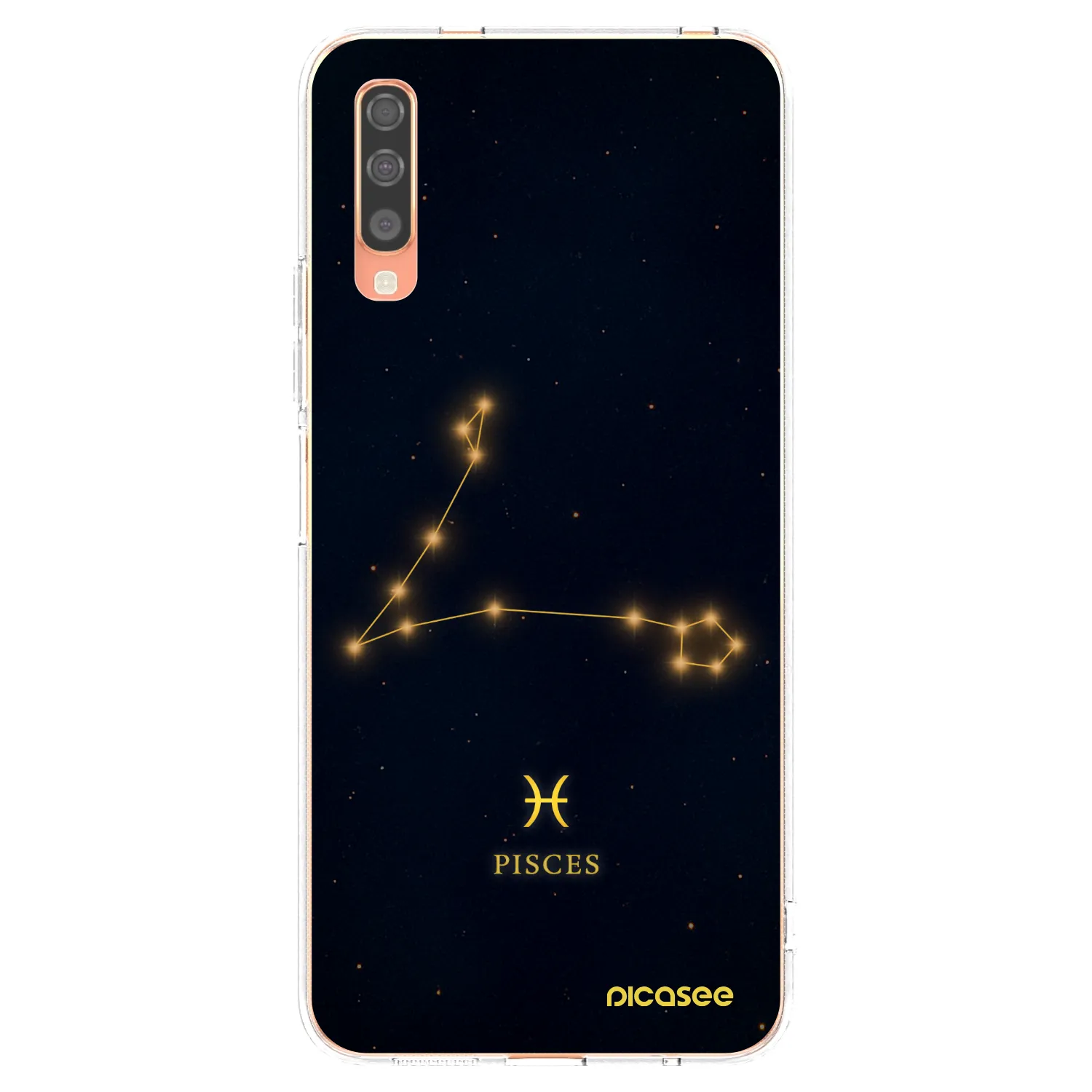 Picasee silikonowe przeźroczyste etui na Samsung Galaxy A70 A705F - PISCES