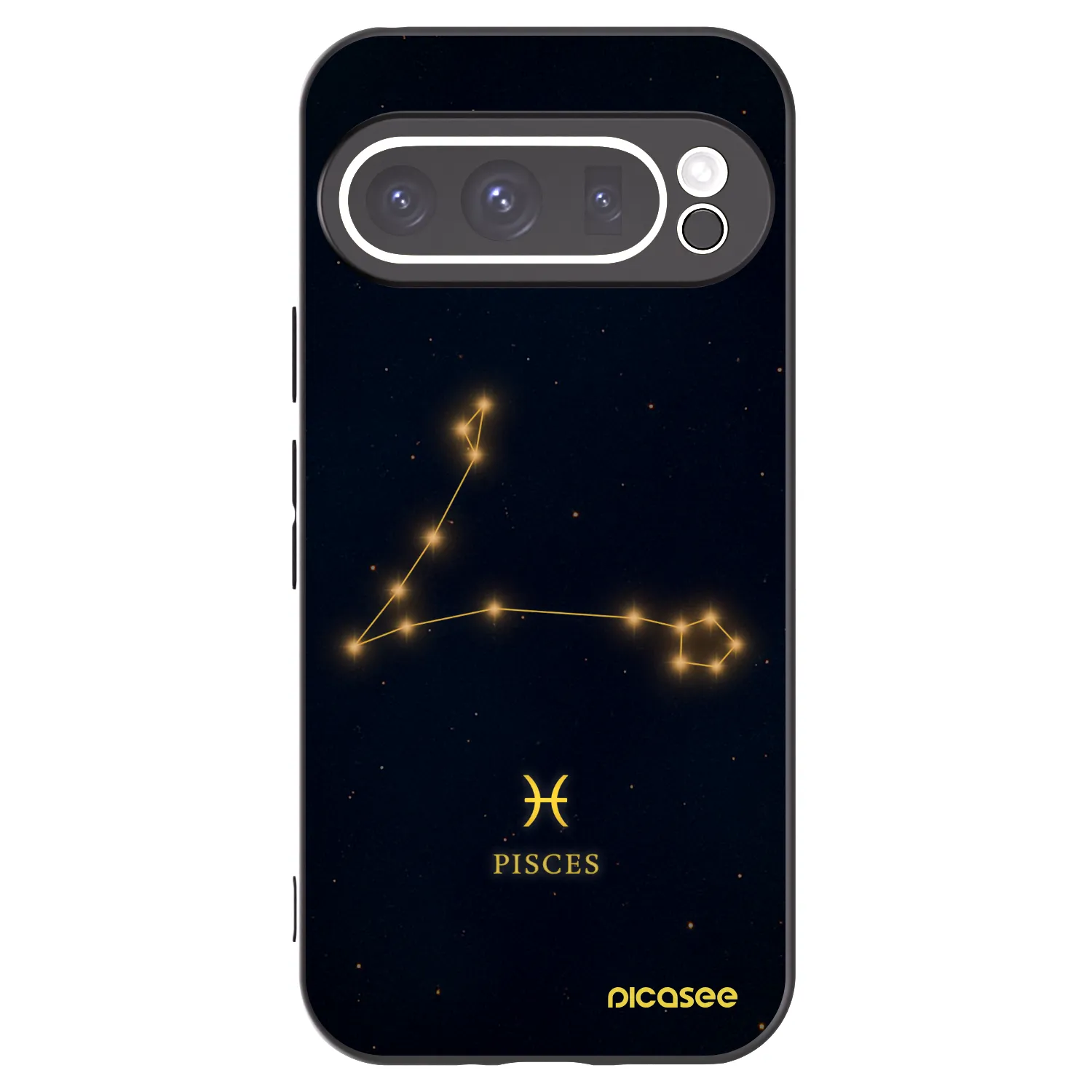 Picasee silikonowe czarne etui na Google Pixel 9 Pro XL - PISCES